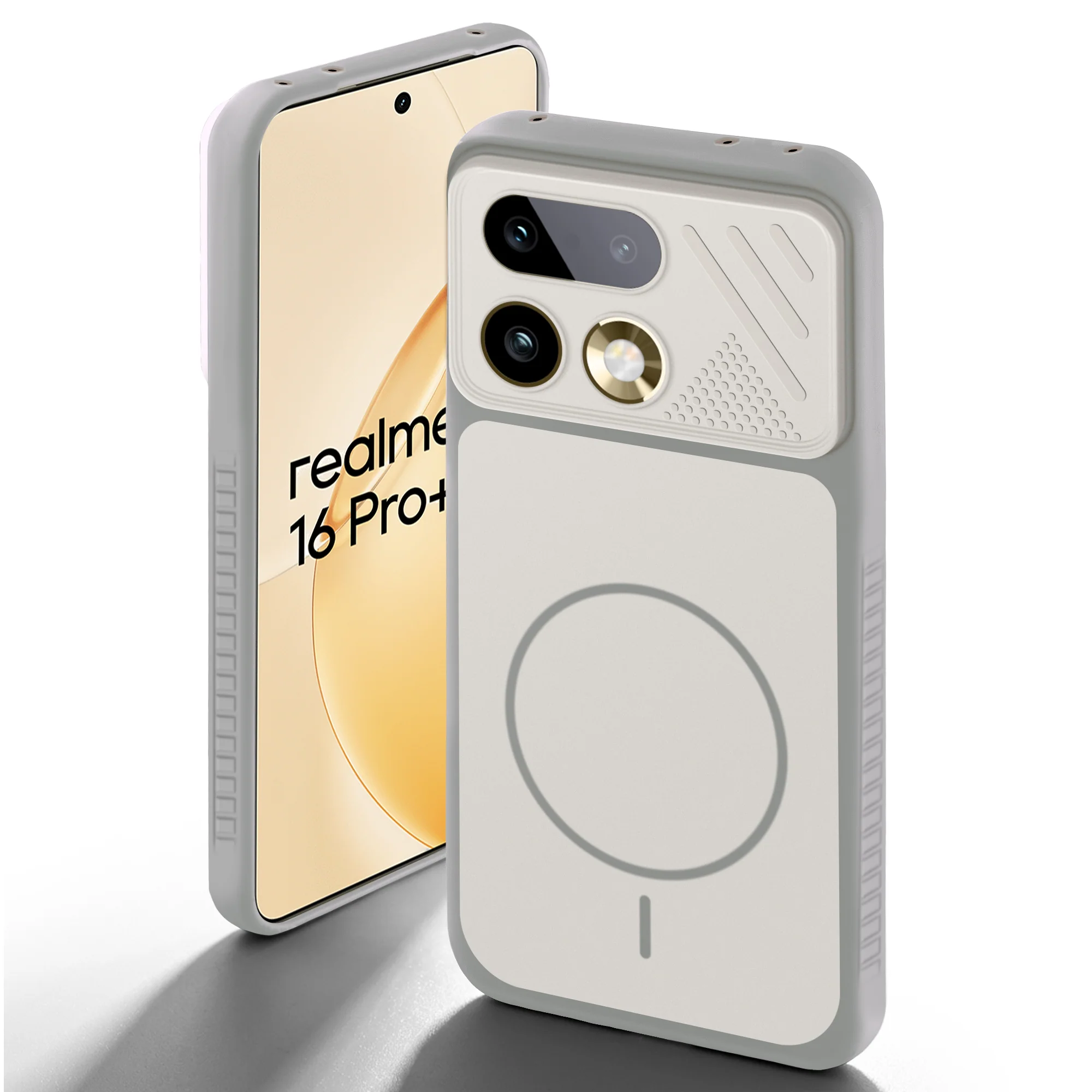 Dual Tone Silicone Grip Back Cover with Camera Protection for Realme 16 Pro Plus 5G - Image 13