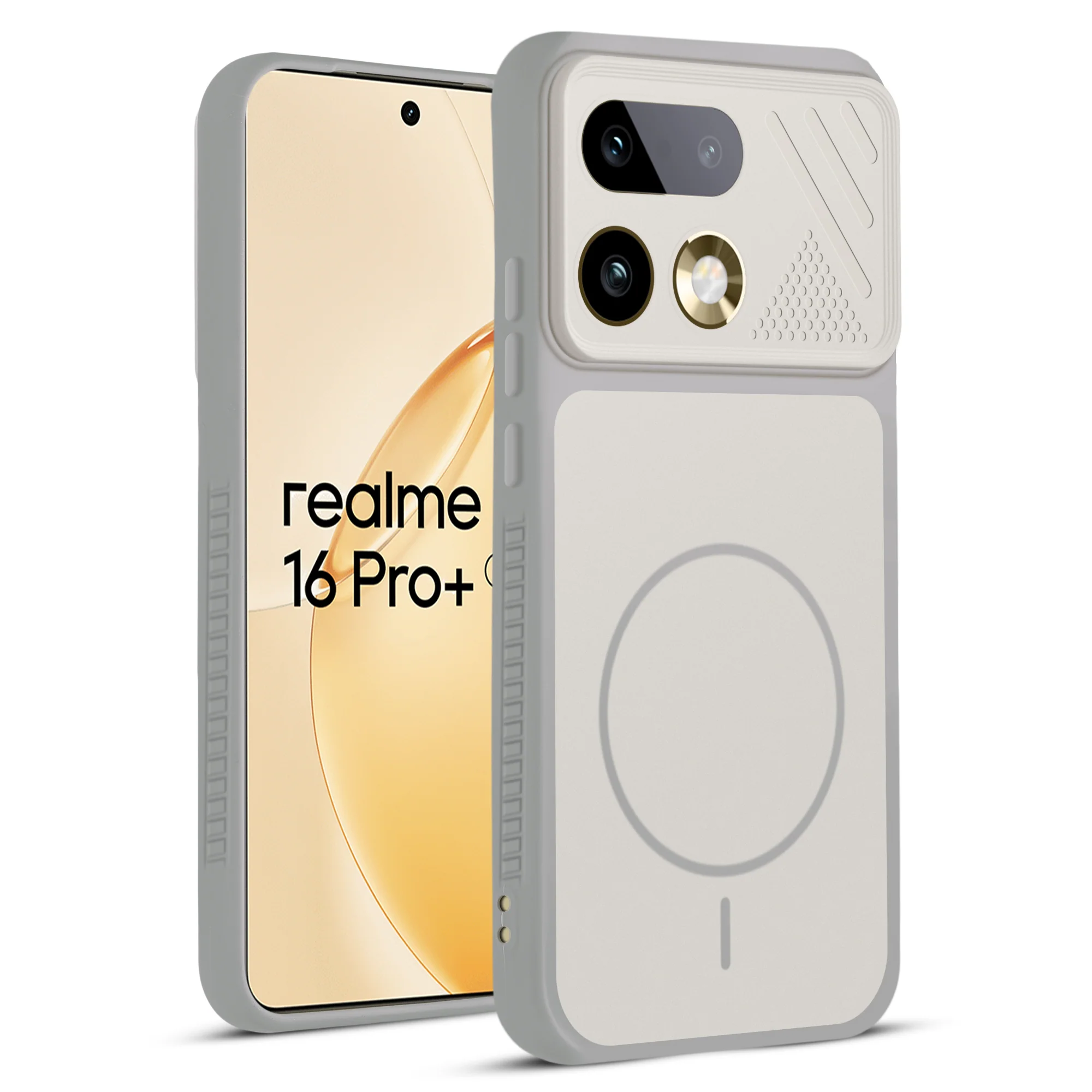 Dual Tone Silicone Grip Back Cover with Camera Protection for Realme 16 Pro Plus 5G - Image 18