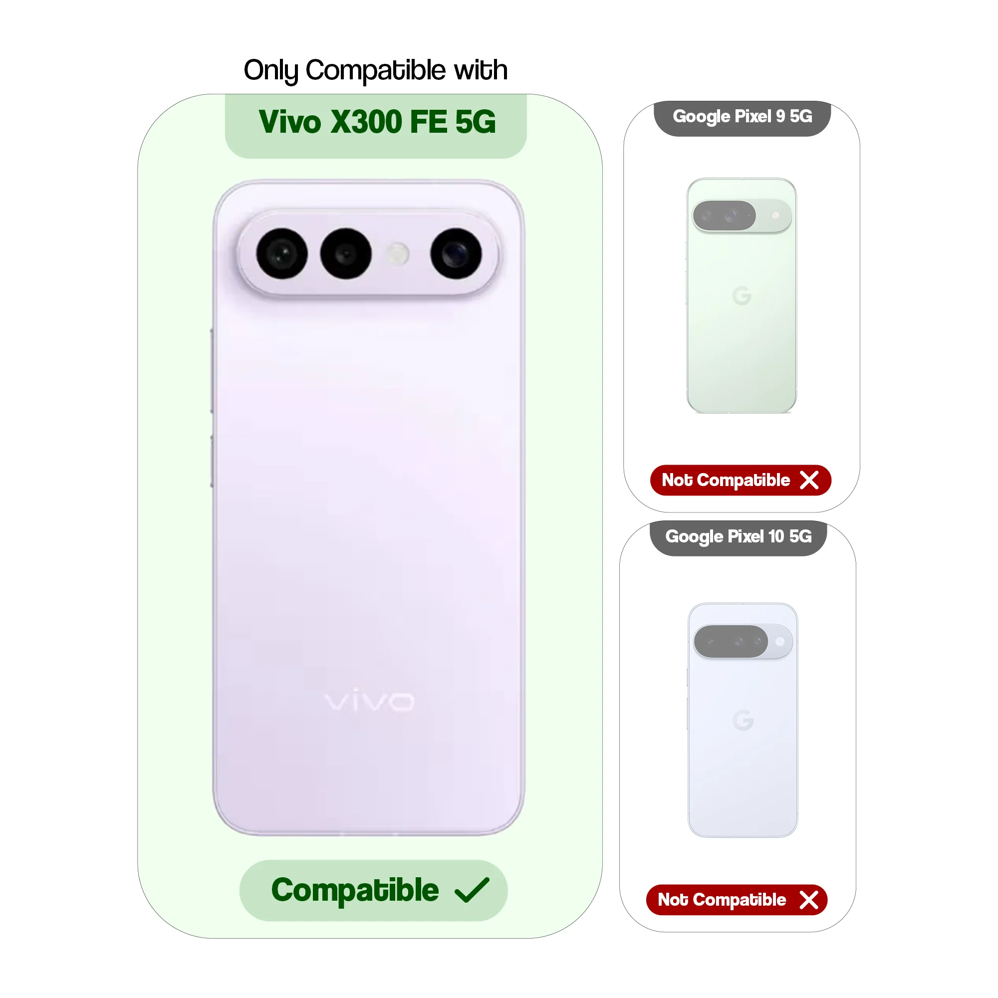 Dual Tone Silicone Grip Back Cover with Camera Protection for Vivo X300 FE 5G - Image 20