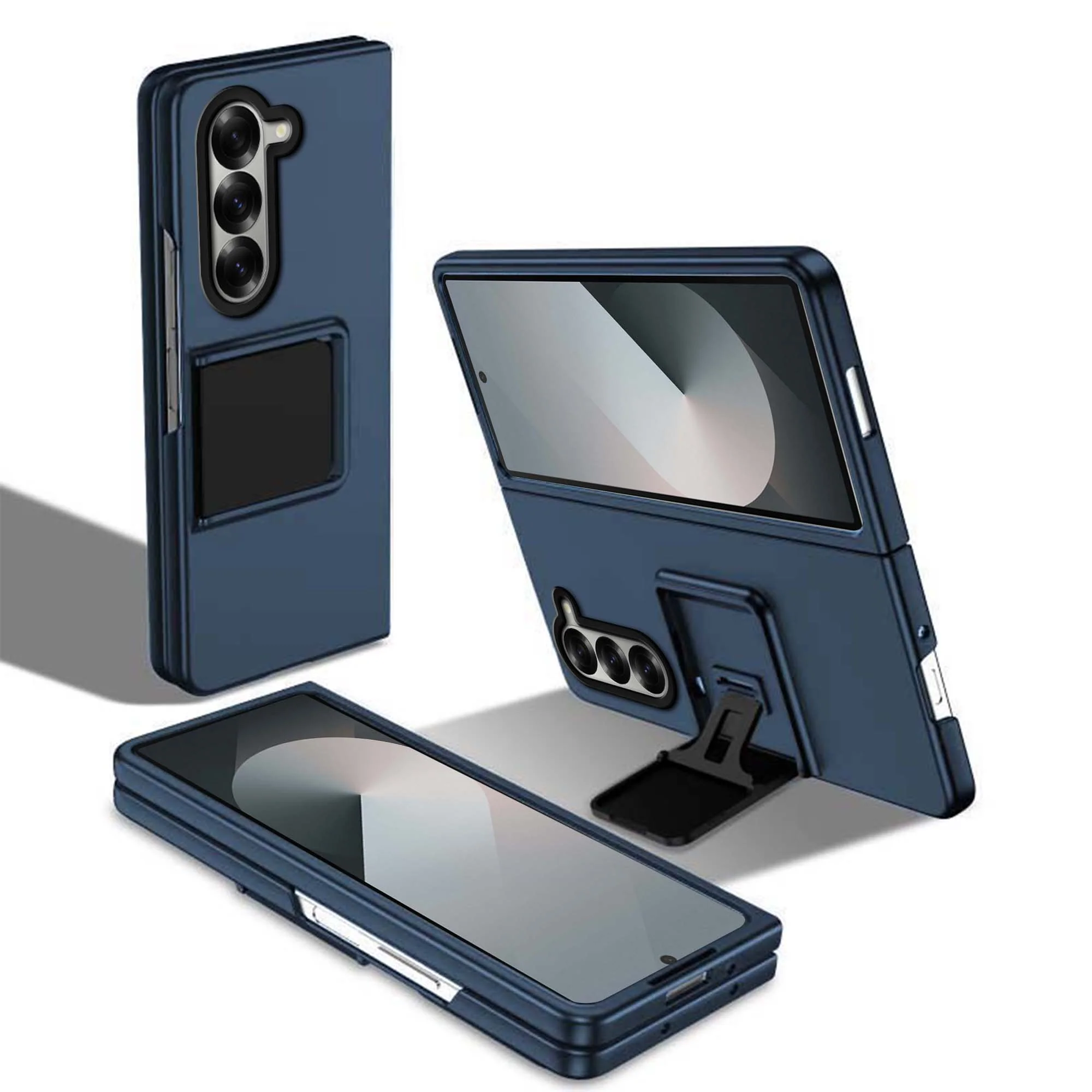 Durable Hard Silicone Phone Case For Samsung Z Fold 6 With Stylish Built-in Kickstand And Shock Absorption - Image 12