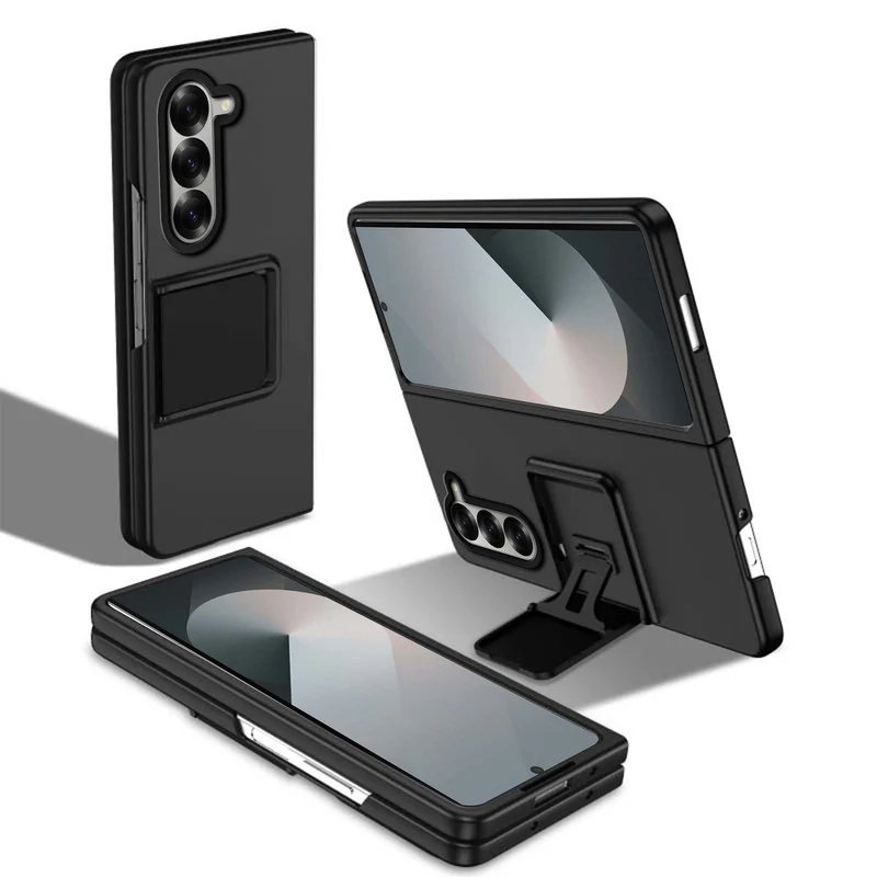 Durable Hard Silicone Phone Case For Samsung Z Fold 6 With Stylish Built-in Kickstand And Shock Absorption - Image 6
