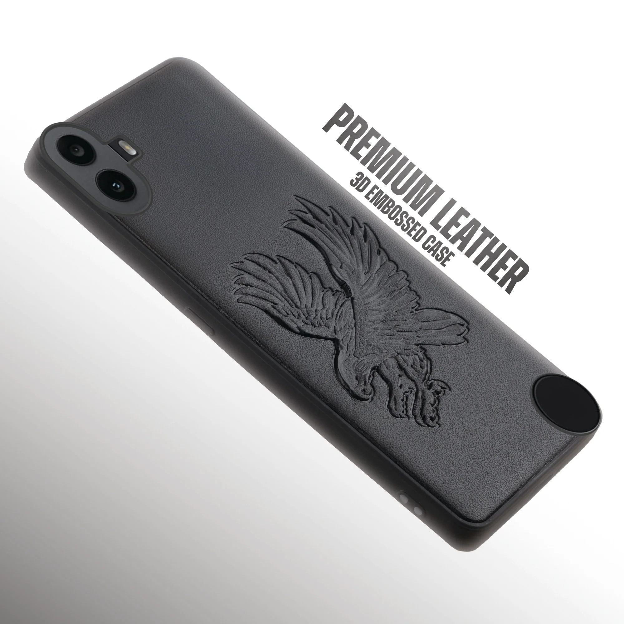 Eagle Textured Leather Back Case Cover for CMF By Nothing Phone 1 - Image 6