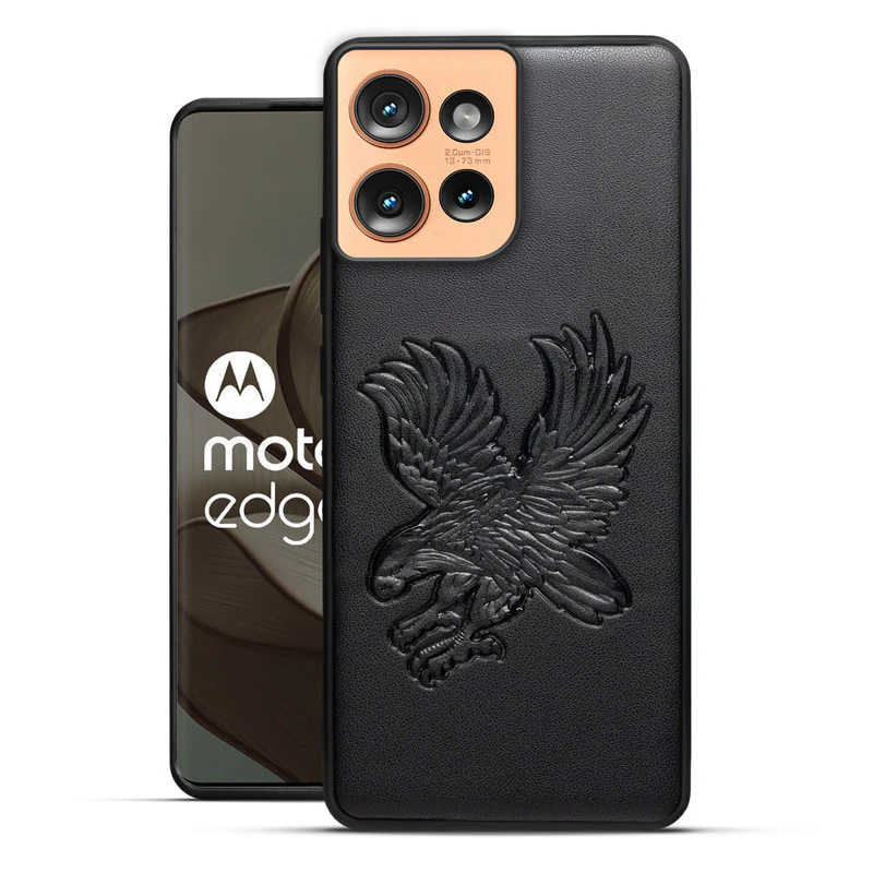 Eagle Textured Leather Back Case Cover for Motorola Moto Edge 50 5G - Image 3