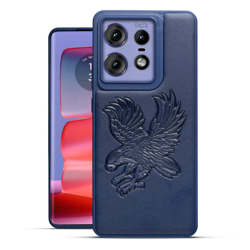 Eagle Textured Leather Back Case Cover for Motorola Edge 50 Pro 5G - Image 21