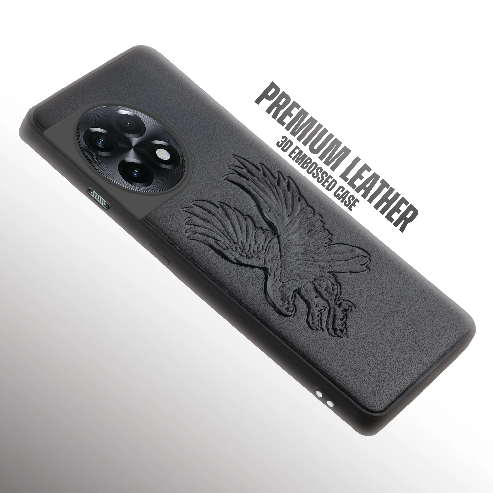 Eagle Textured Leather Back Case Cover for OnePlus 11R 5G - Image 6