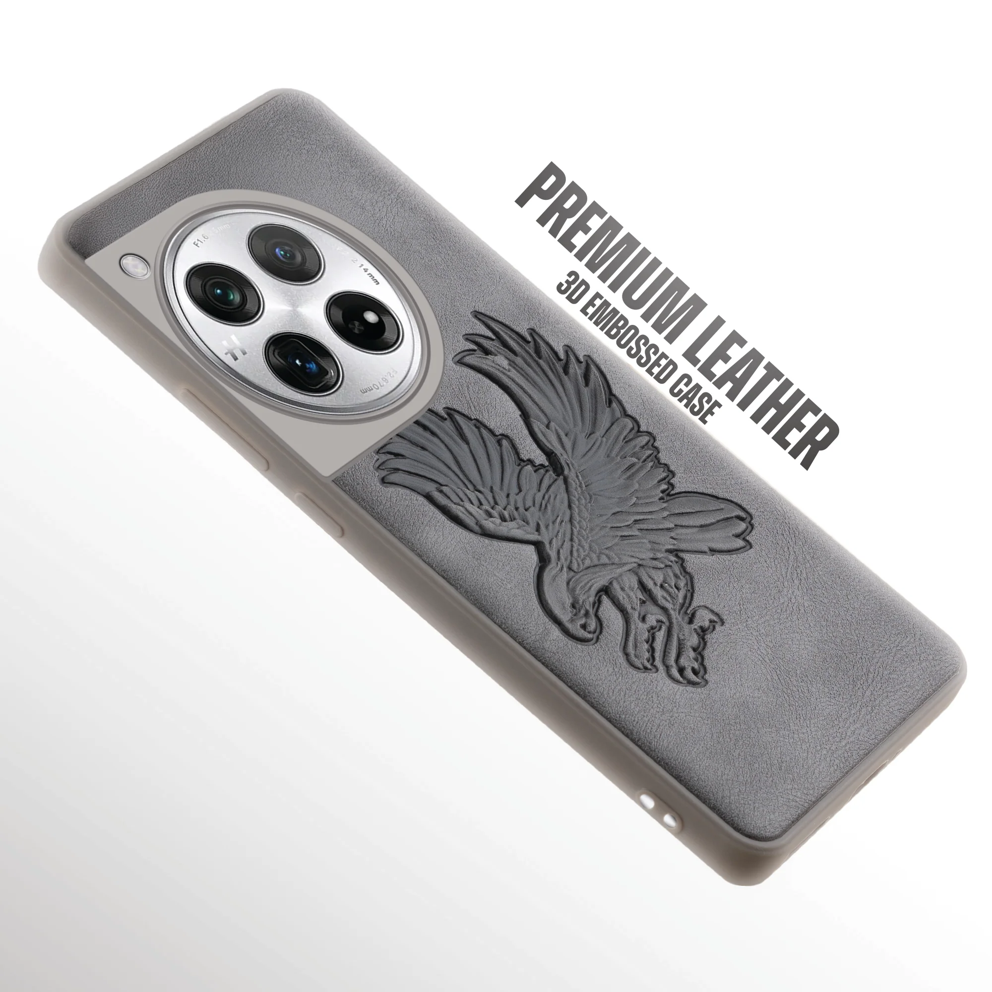 Eagle Textured Leather Back Case Cover for OnePlus 12 5G - Image 12