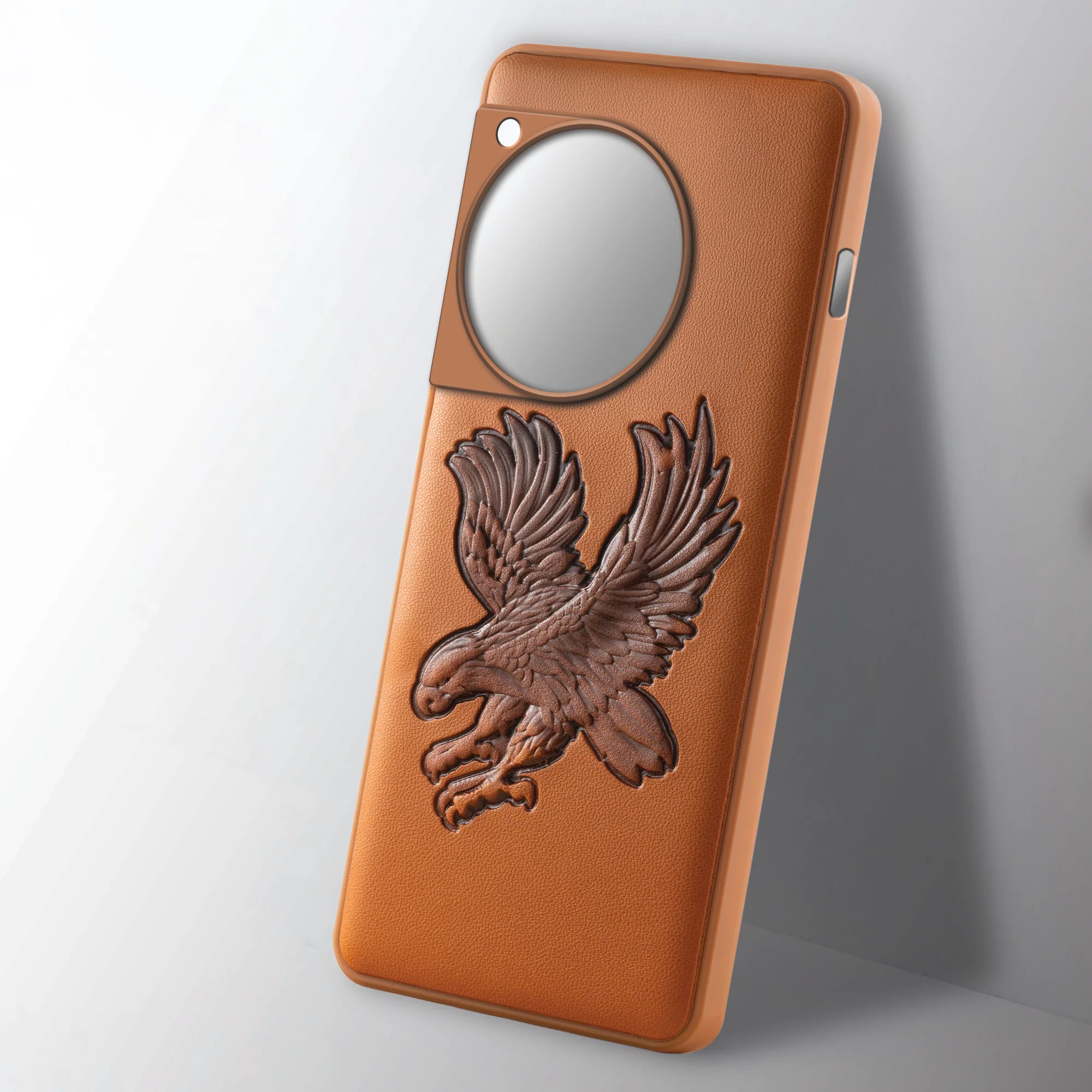 Eagle Textured Leather Back Case Cover for OnePlus 12R 5G - Image 17