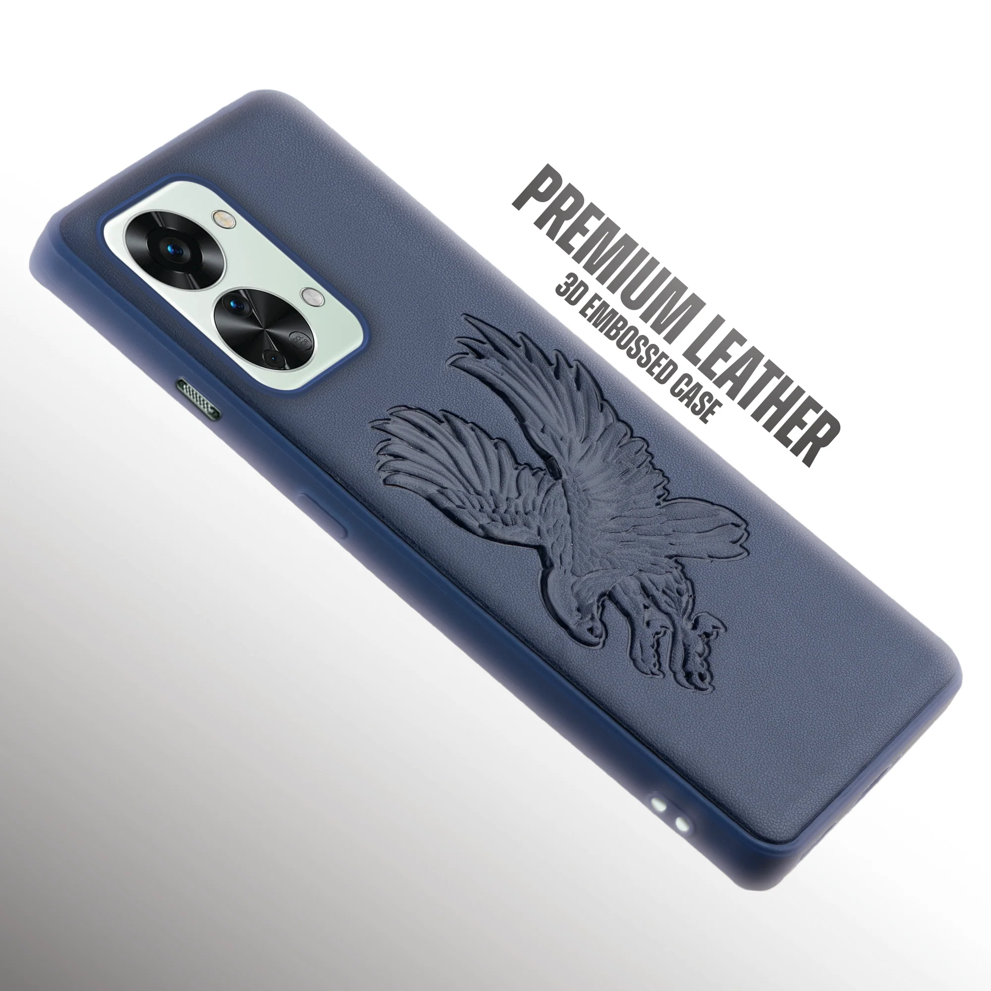 Eagle Textured Leather Back Case Cover for Oneplus Nord 2T 5G - Image 24