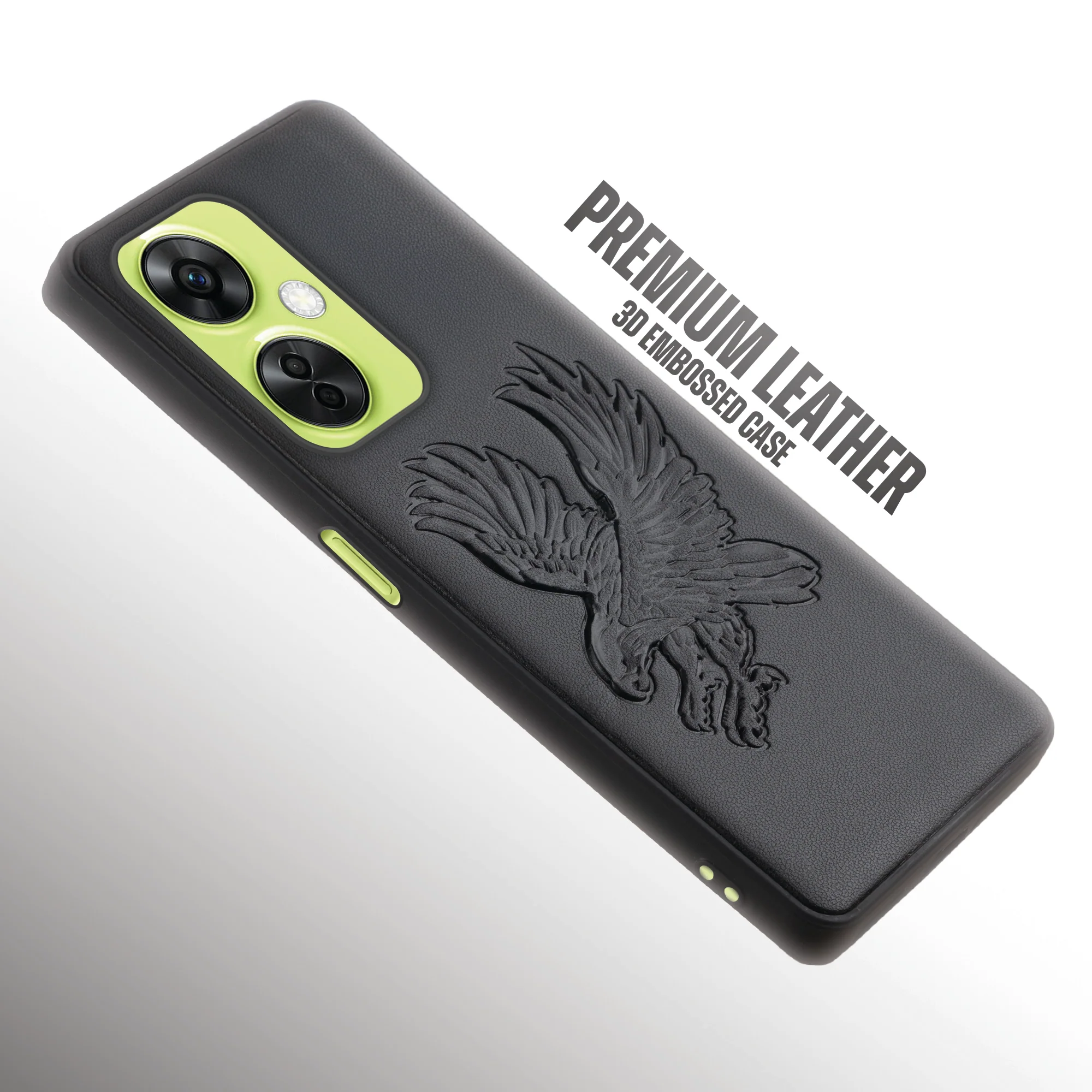 Eagle Textured Leather Back Case Cover for OnePlus Nord CE 3 Lite 5G - Image 6
