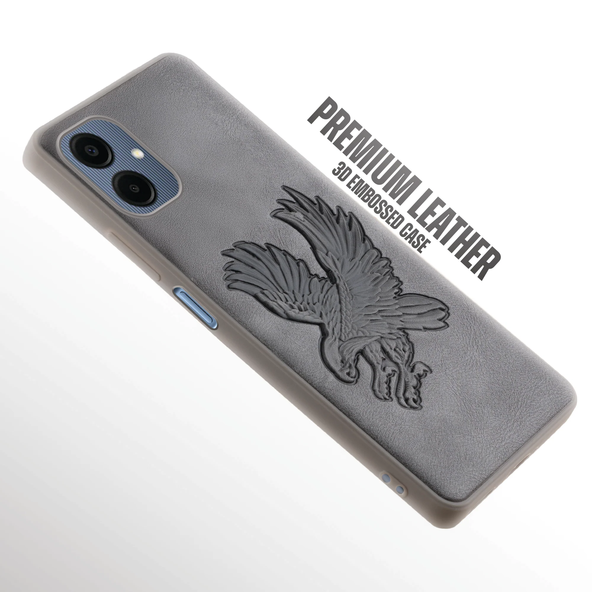 Eagle Textured Leather Back Case Cover for Samsung A06 - Image 12