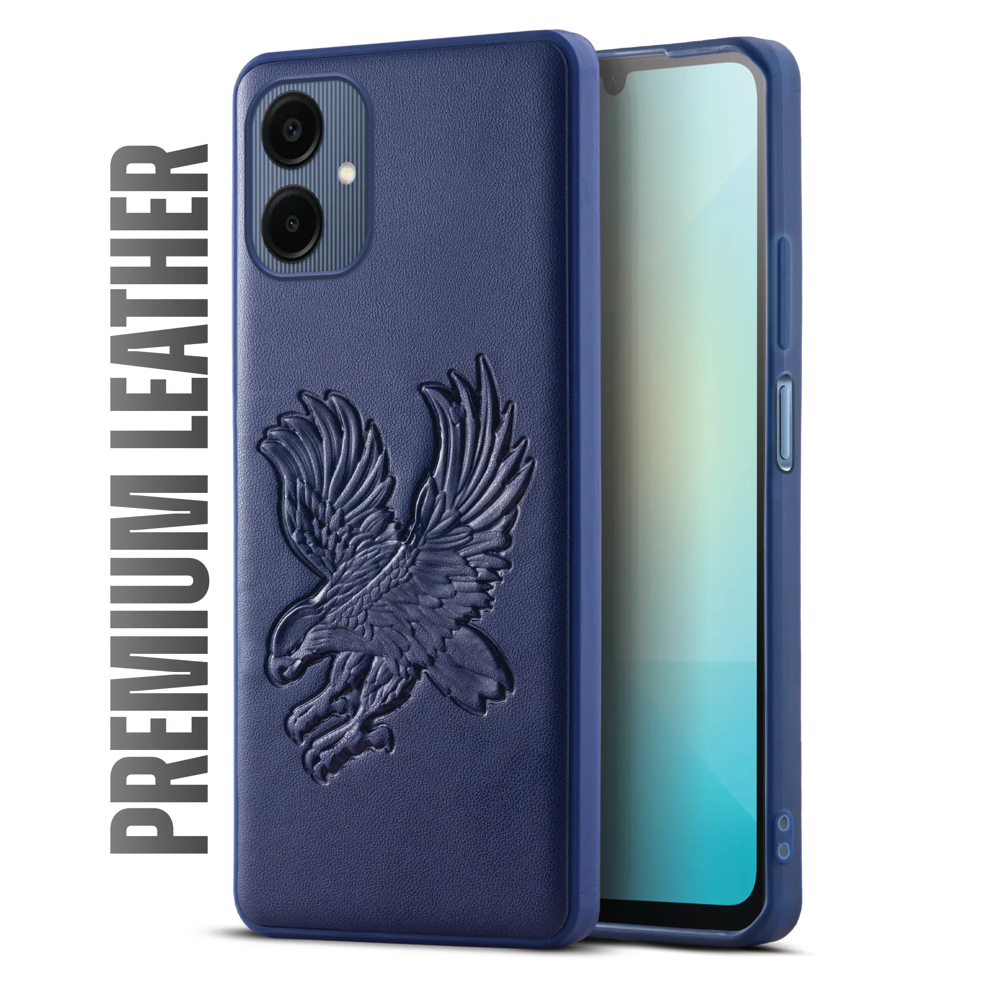Eagle Textured Leather Back Case Cover for Samsung A06 - Image 19
