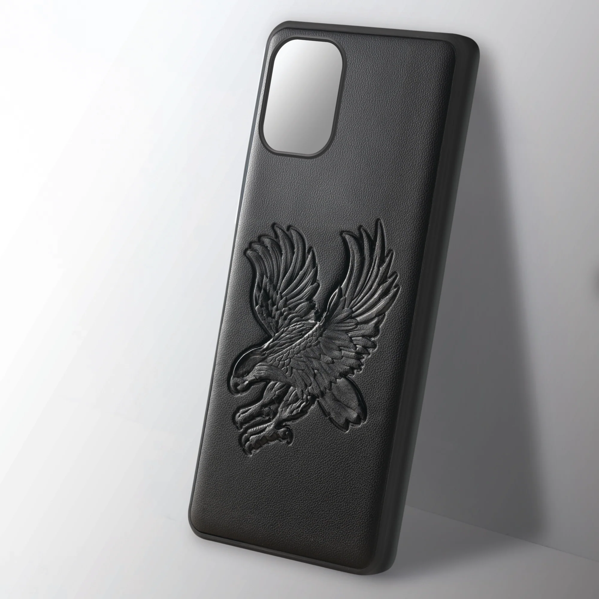 Eagle Textured Leather Back Case Cover for Samsung A06 - Image 5