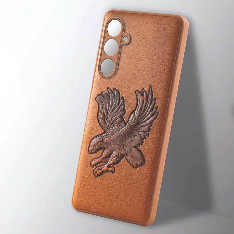 Eagle Textured Leather Back Case Cover for Samsung M35 5G - Image 17
