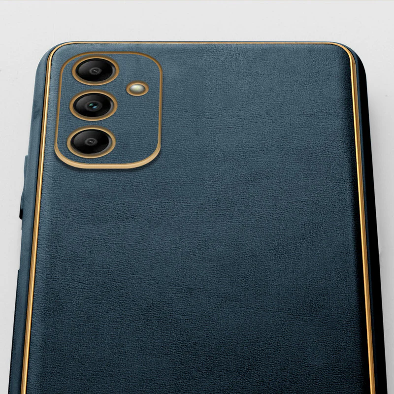 Electroplated Frame Leather Back Cover for Samsung A14 5G - Image 30