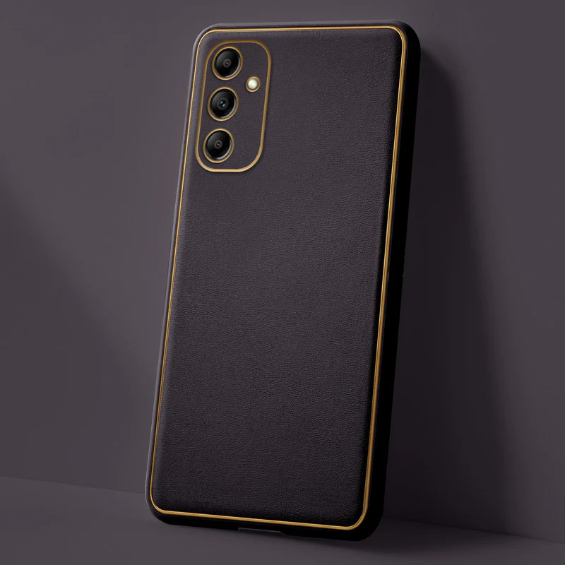 Electroplated Frame Leather Back Cover for Samsung A14 5G - Image 32