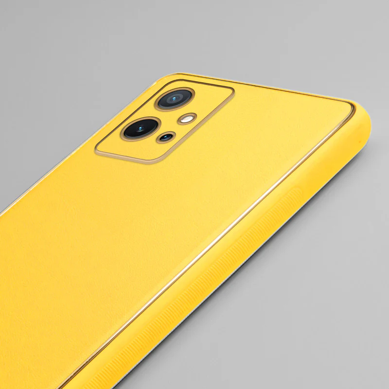 Electroplated Frame Leather Back Cover for Vivo T1 5G - Image 11