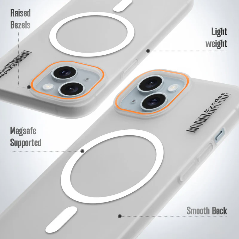 Colourful Frosted Matte Wireless Charging Support Back Cover Case for Apple iPhone 15 Plus With Raised Camera Protection - Image 34