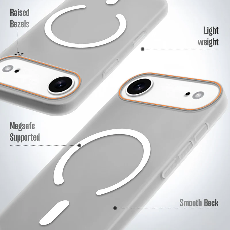 Colourful Frosted Matte Wireless Charging Support Back Cover Case for Apple iPhone 17 Air With Raised Camera Protection - Image 22