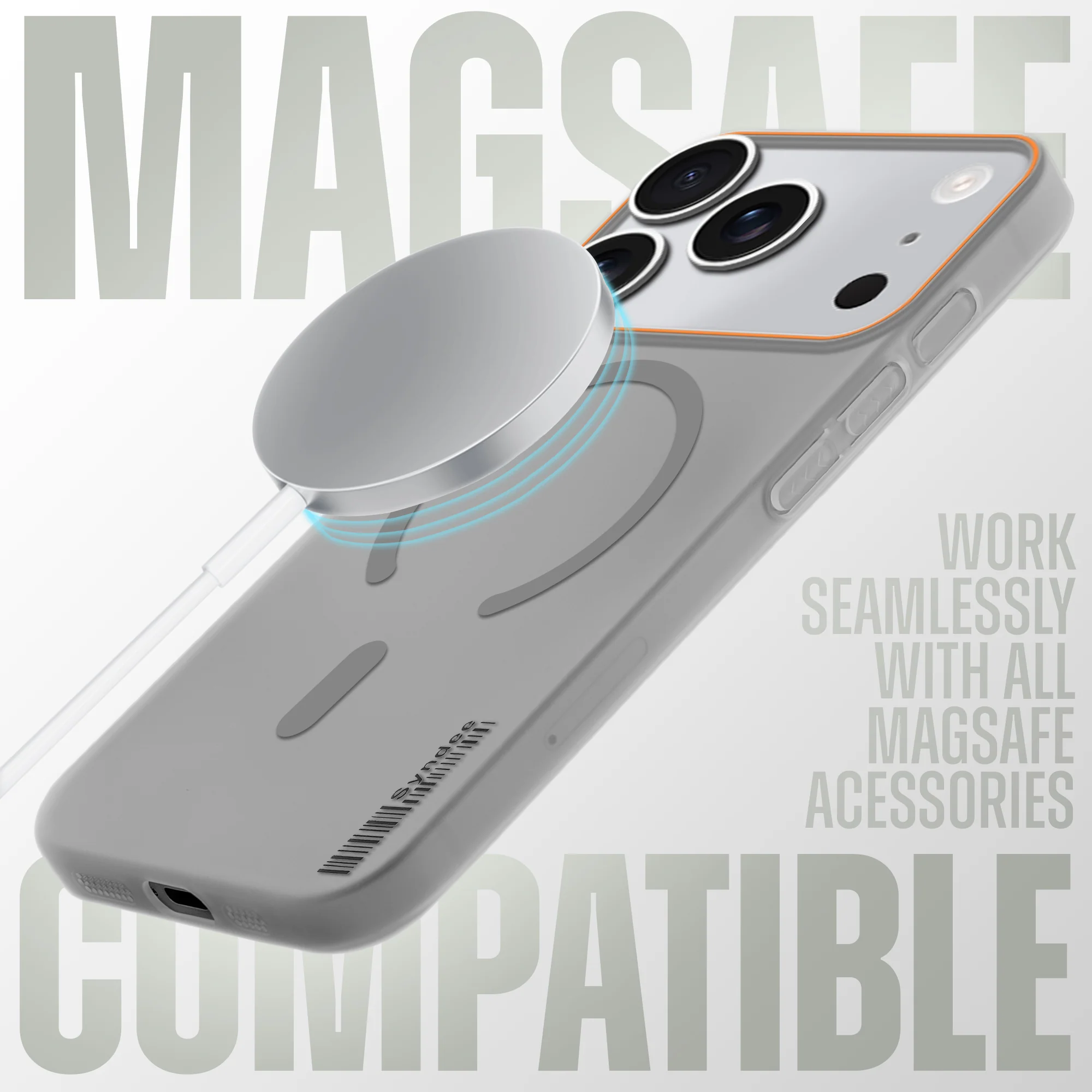 Colourful Frosted Matte Wireless Charging Support Back Cover Case for Apple iPhone 17 Pro With Raised Camera Protection - Image 15