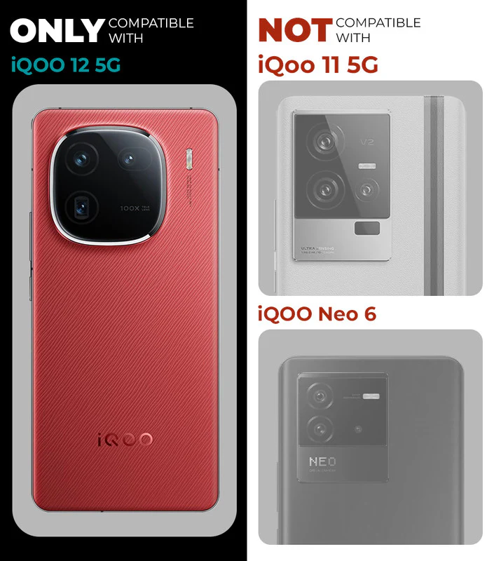 Colourful Frosted Matte With Raised Camera Protection Back Cover Case For iQOO 12 5G - Image 2
