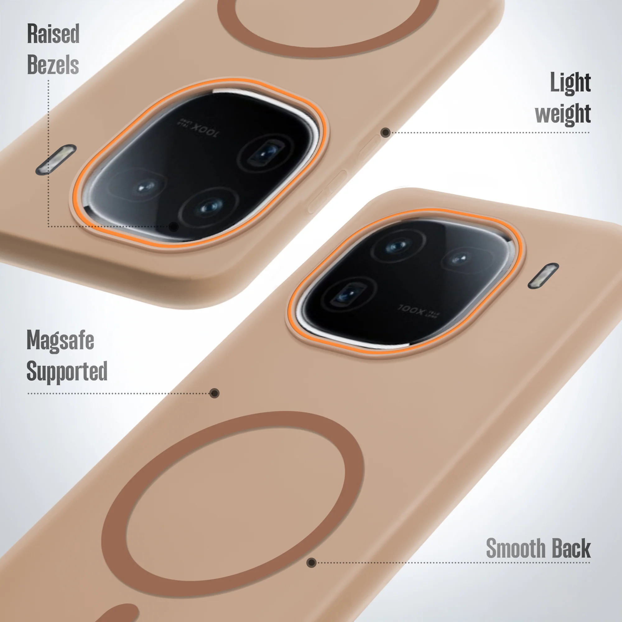 Colourful Frosted Matte With Raised Camera Protection Back Cover Case For iQOO 12 5G - Image 28