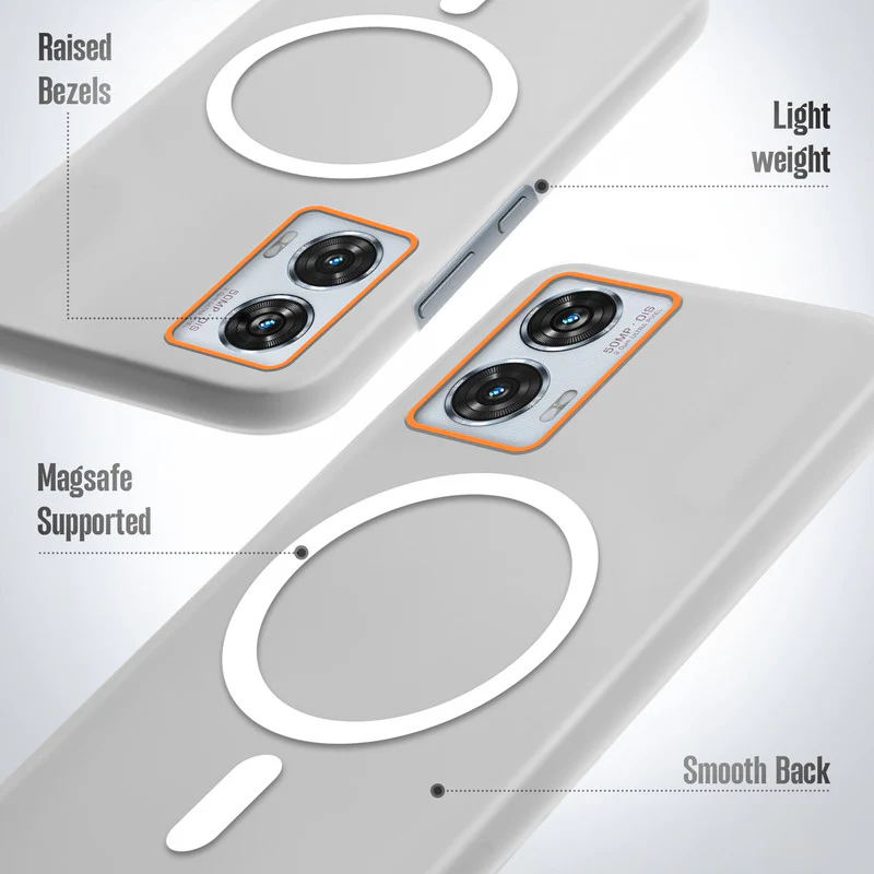 Colourful Frosted Matte With Raised Camera Protection Back Cover Case For Motorola Moto Edge 50 Fusion 5G - Image 22
