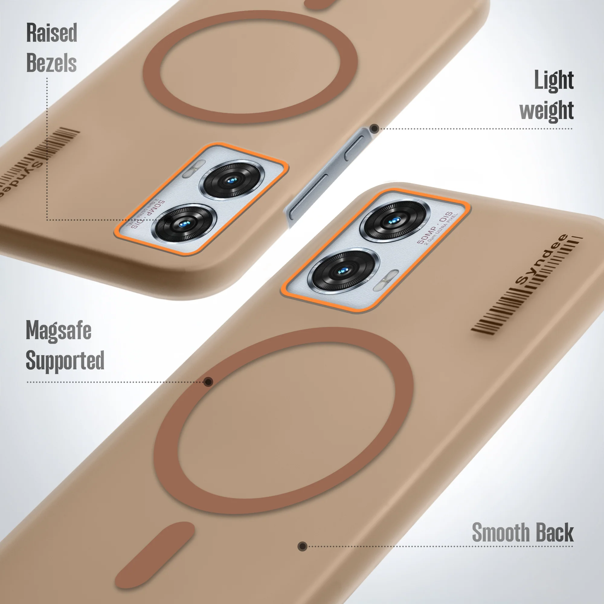 Colourful Frosted Matte With Raised Camera Protection Back Cover Case For Motorola Moto Edge 50 Fusion 5G - Image 28