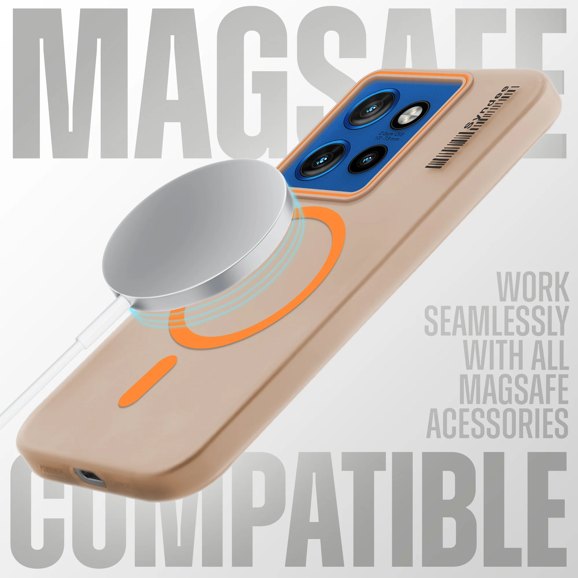 Colourful Frosted Matte Wireless Charging Support Back Cover Case for Motorola Moto Edge 50 Neo 5G With Raised Camera Protection - Image 21