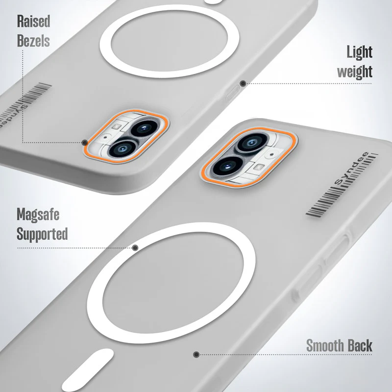Colourful Frosted Matte Wireless Charging Support Back Cover Case for Nothing Phone 1 With Raised Camera Protection - Image 10