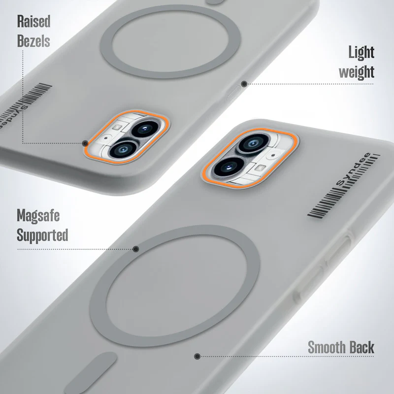 Colourful Frosted Matte Wireless Charging Support Back Cover Case for Nothing Phone 1 With Raised Camera Protection - Image 16