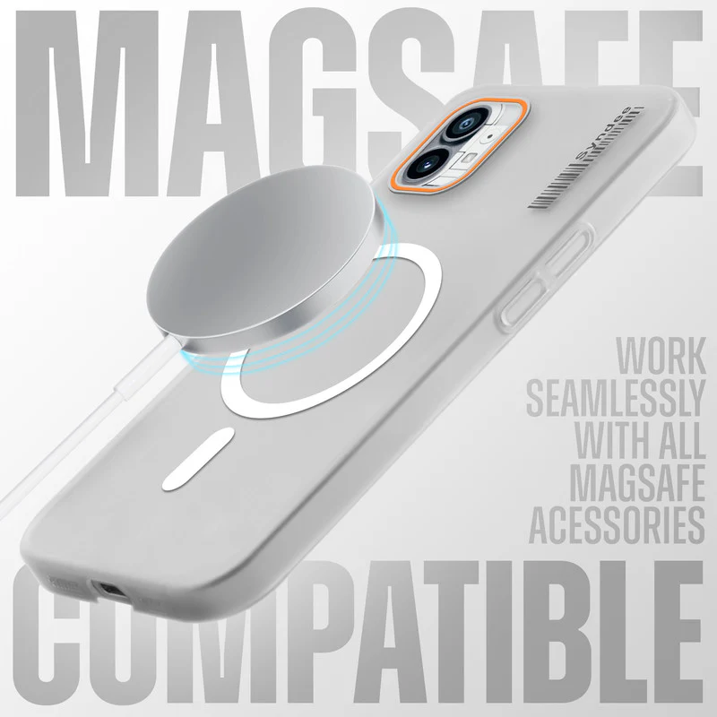 Colourful Frosted Matte Wireless Charging Support Back Cover Case for Nothing Phone 1 With Raised Camera Protection - Image 9