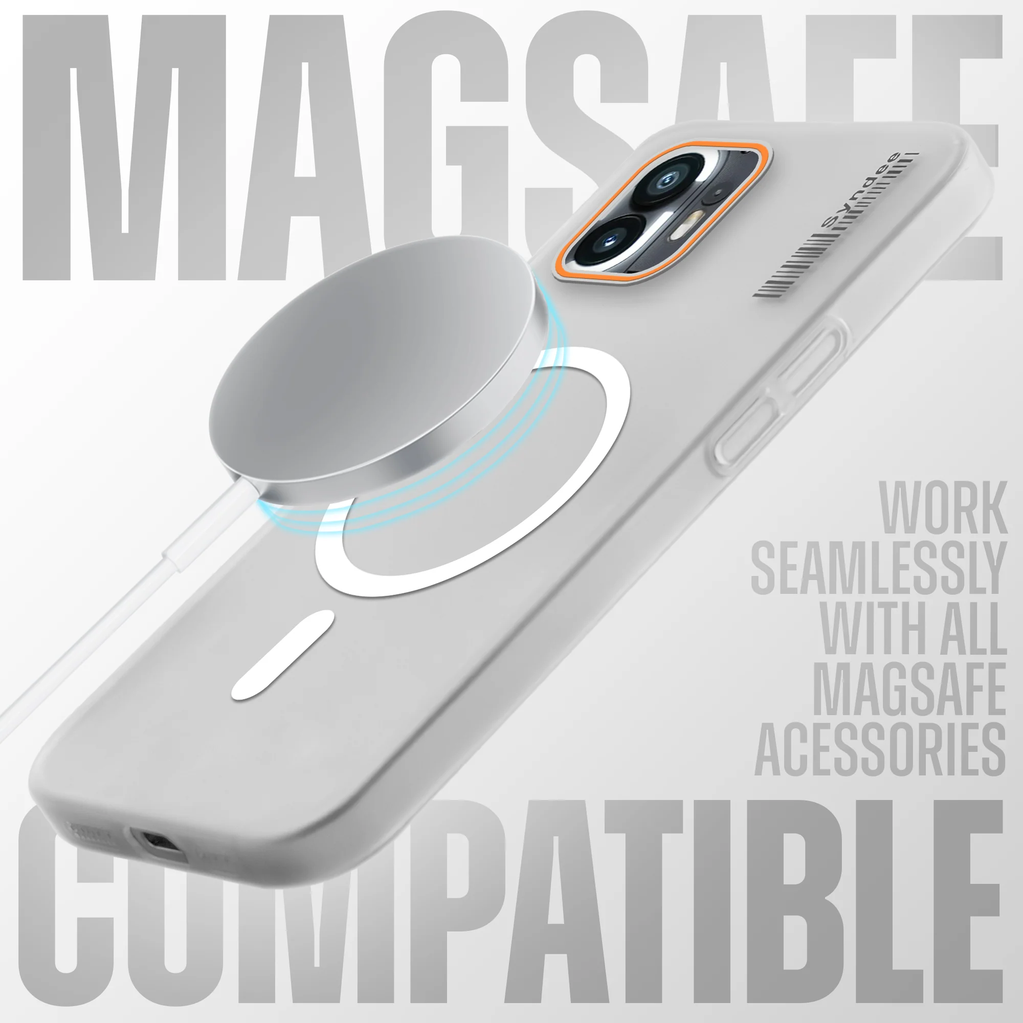 Colourful Frosted Matte Wireless Charging Support Back Cover Case for Nothing Phone 2 With Raised Camera Protection - Image 21