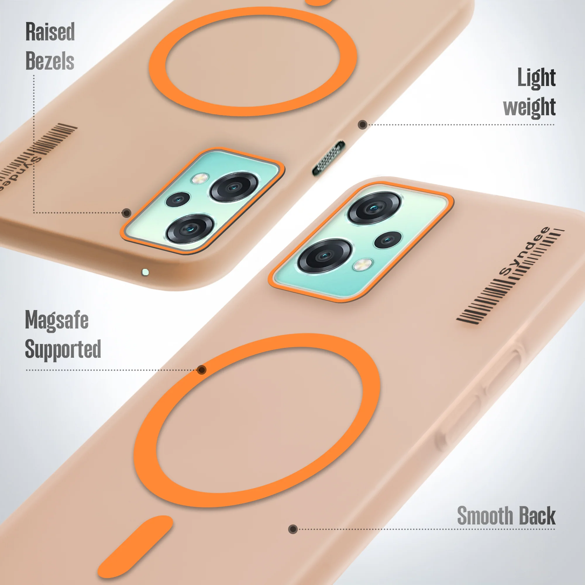 Colourful Frosted Matte With Raised Camera Protection Back Cover Case For OnePlus Nord CE 2 Lite 5G - Image 16