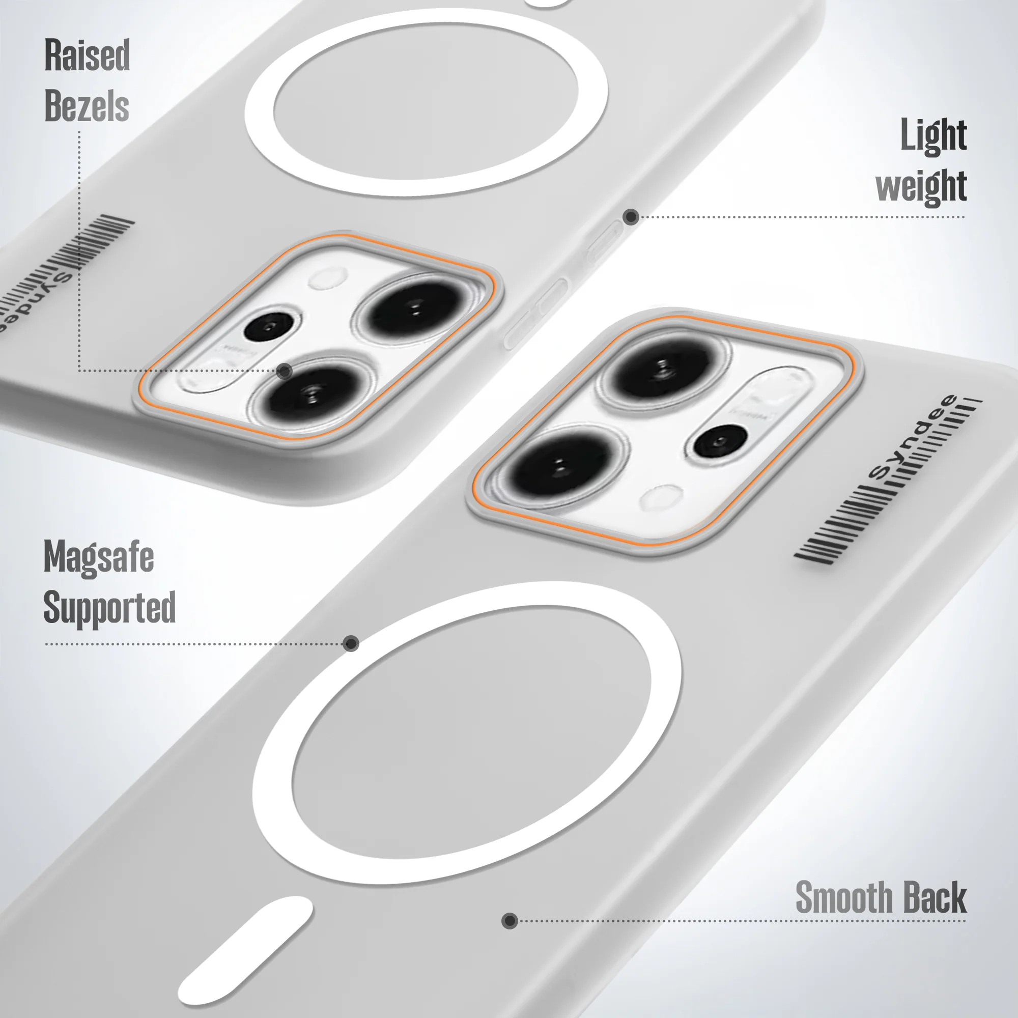 Colourful Frosted Matte Wireless Charging Support Back Cover Case for Oppo Reno 14 Pro 5G With Raised Camera Protection - Image 22