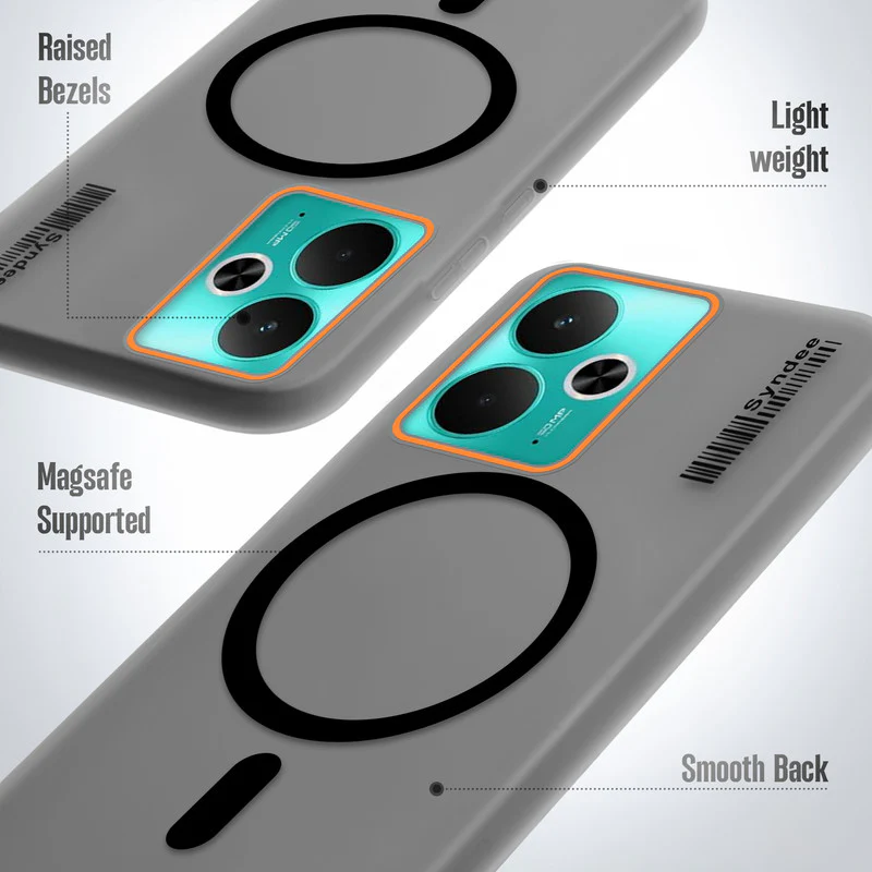 Colourful Frosted Matte With Raised Camera Protection Back Cover Case For Realme 14T 5G - Image 4
