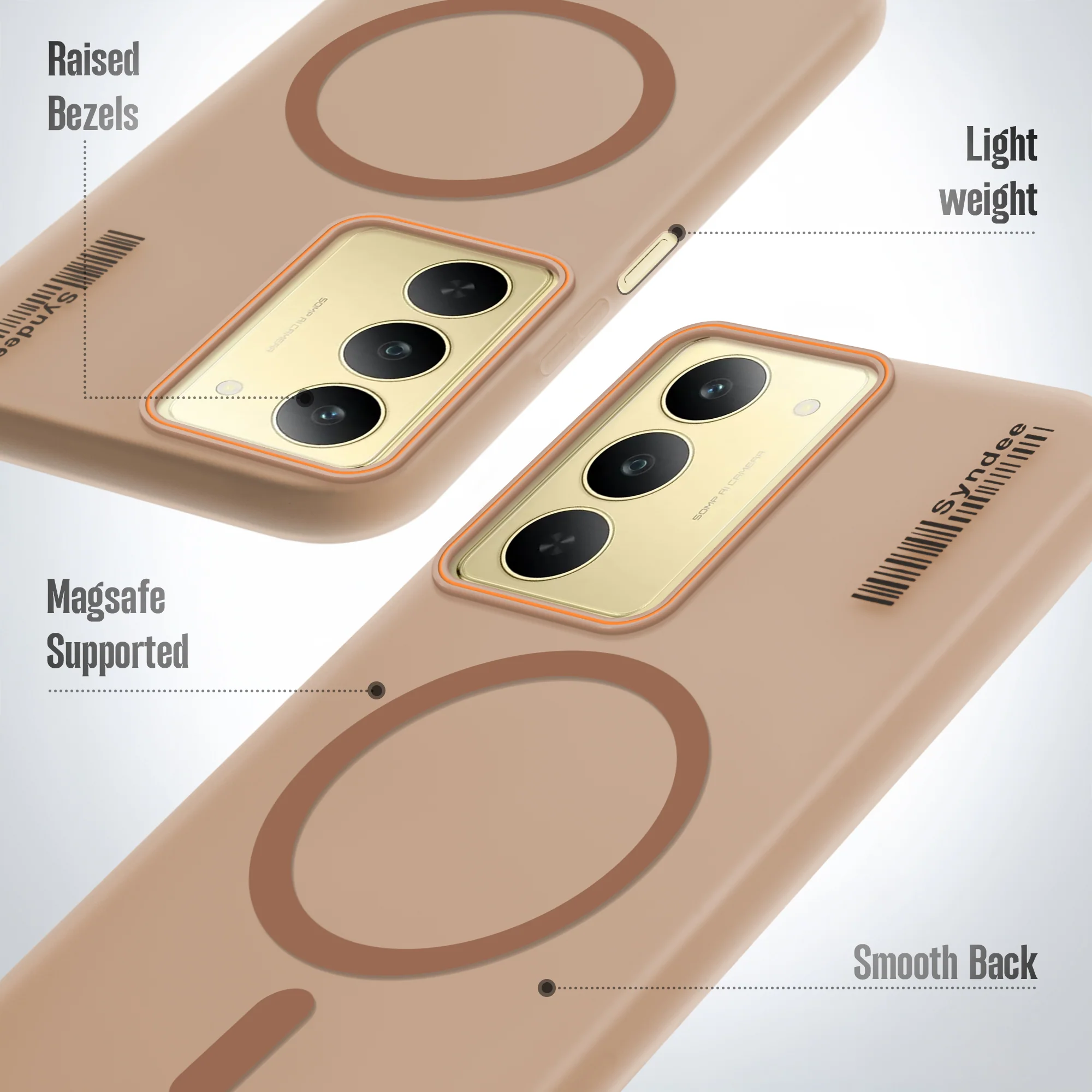 Colourful Frosted Matte With Raised Camera Protection Back Cover Case For Realme 14x 5G - Image 27