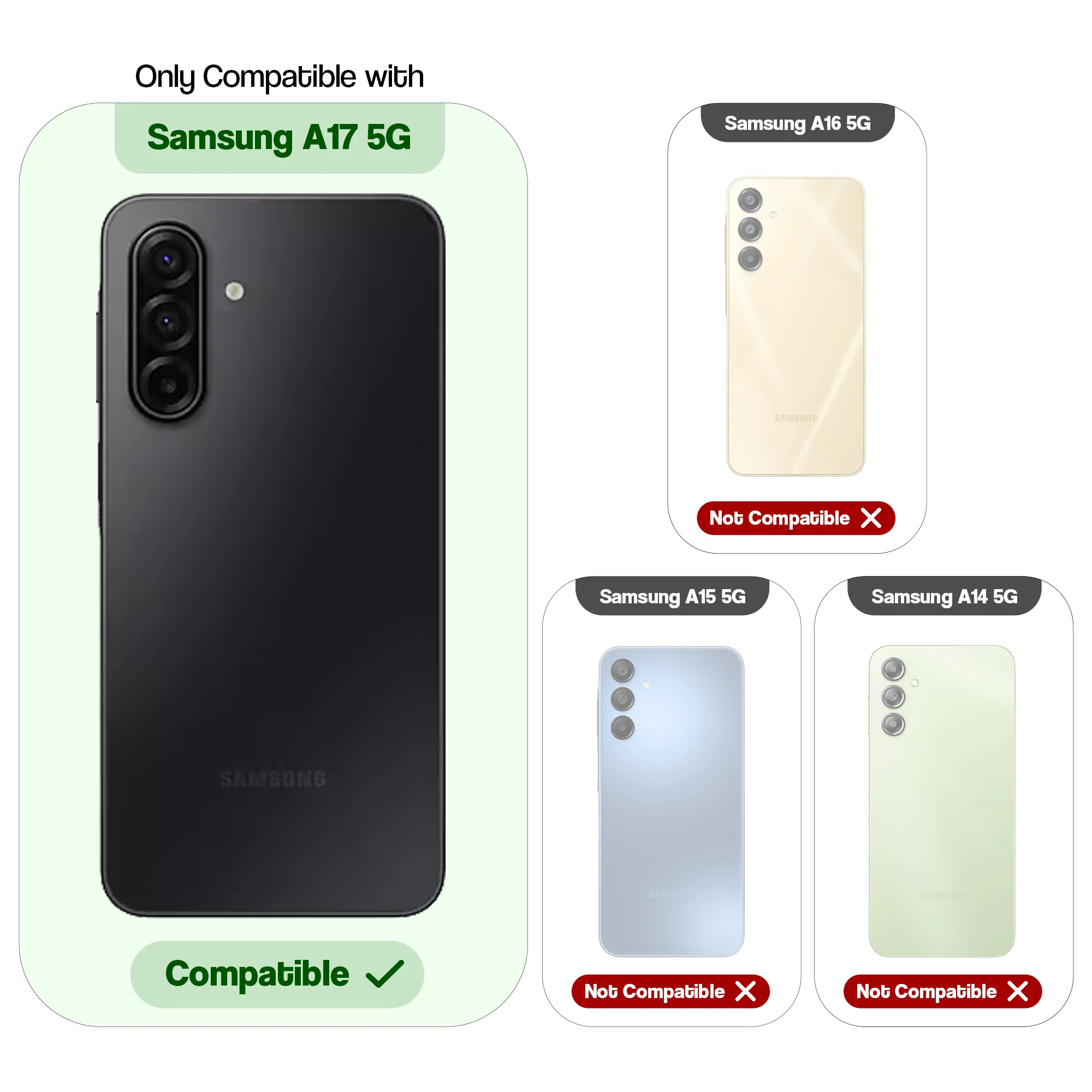 Colourful Frosted Matte With Raised Camera Protection Back Cover Case For Samsung A17 5G - Image 2