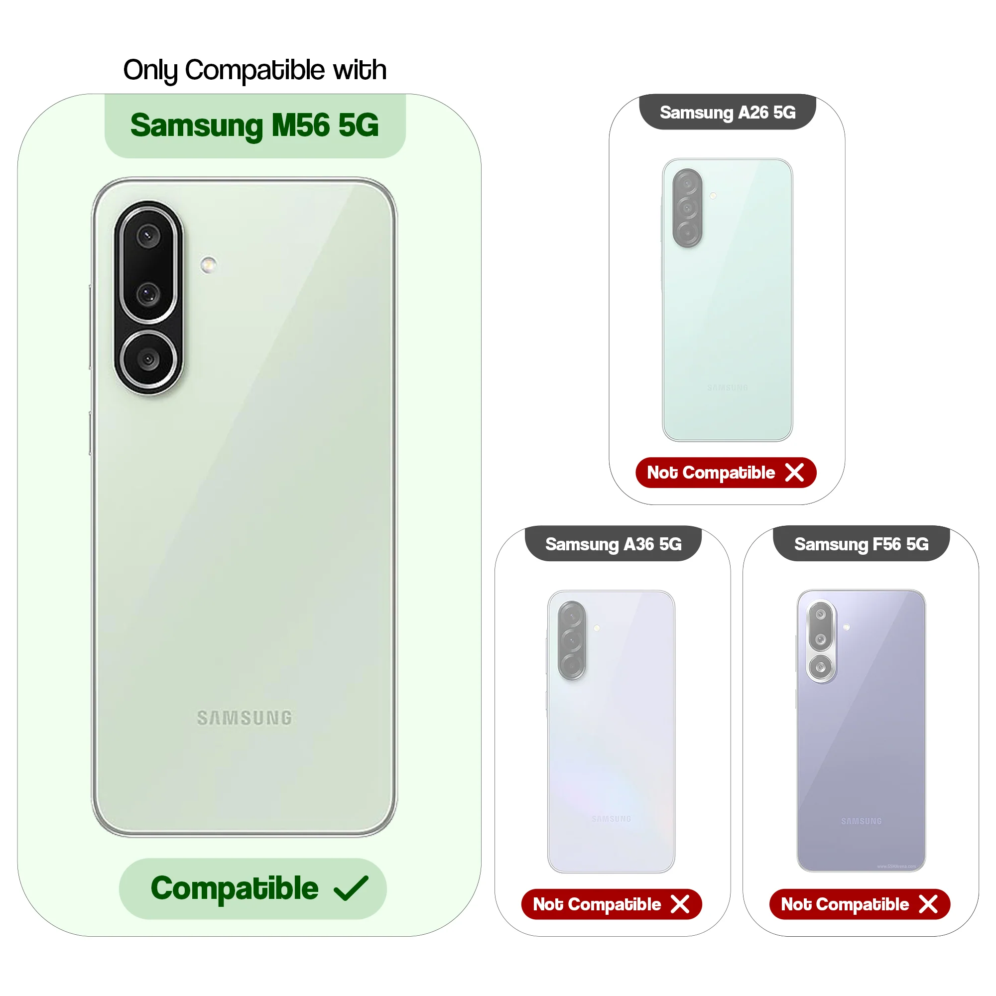 Colourful Frosted Matte With Raised Camera Protection Back Cover Case For Samsung M56 5G - Image 2