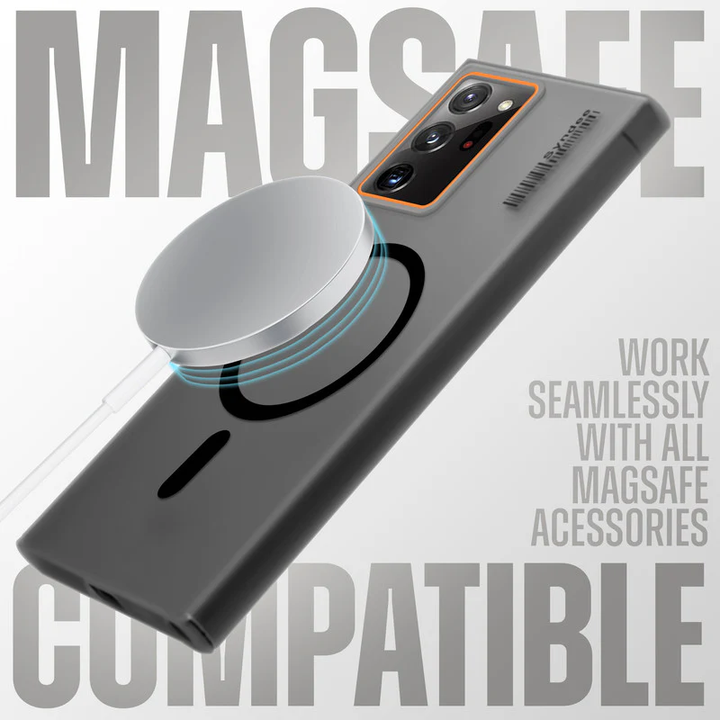 Colourful Frosted Matte Wireless Charging Support Back Cover Case for Samsung Note 20 Ultra 5G With Raised Camera Protection - Image 3