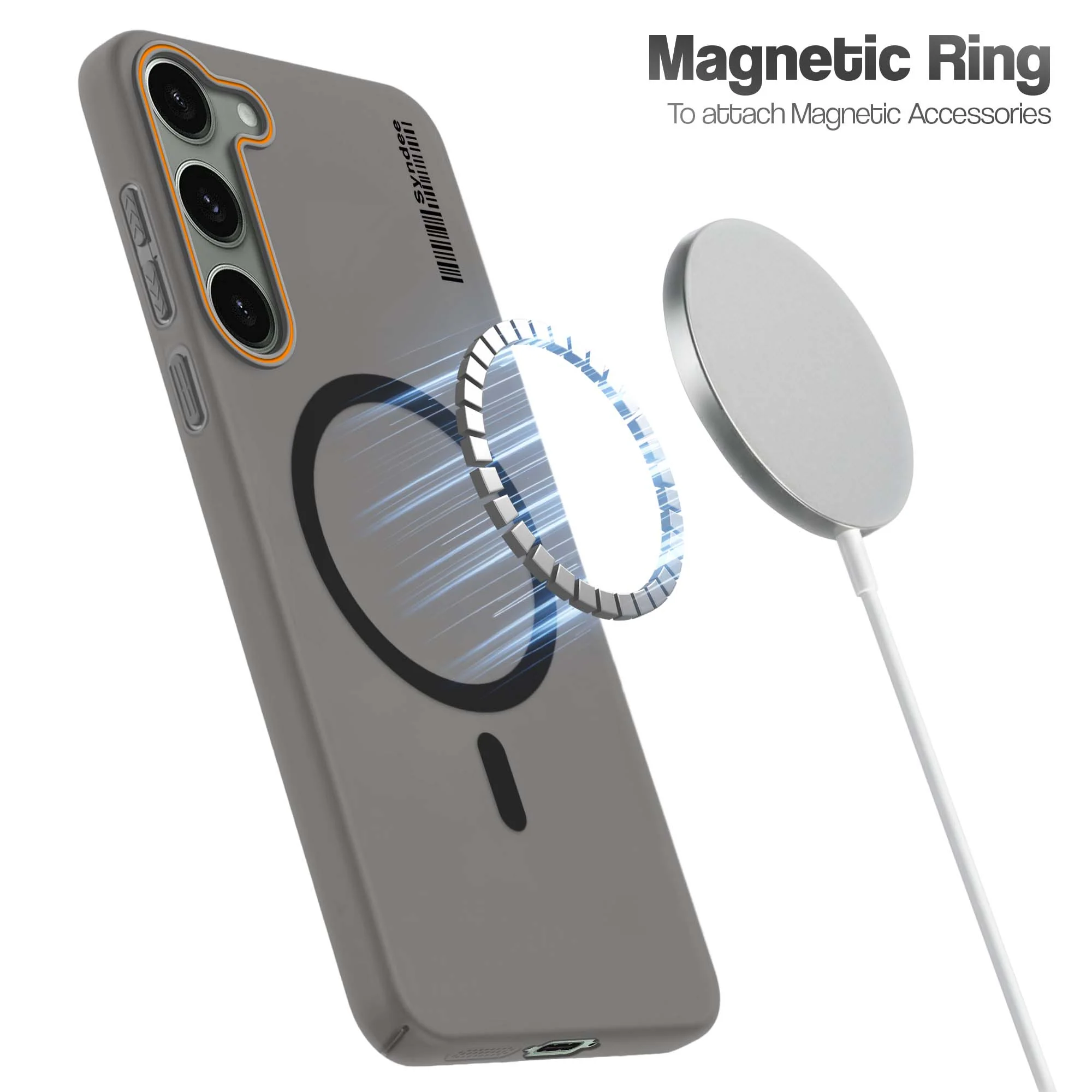 Colourful Frosted Matte Wireless Charging Support Back Cover Case for Samsung S23 5G With Raised Camera Protection - Image 3