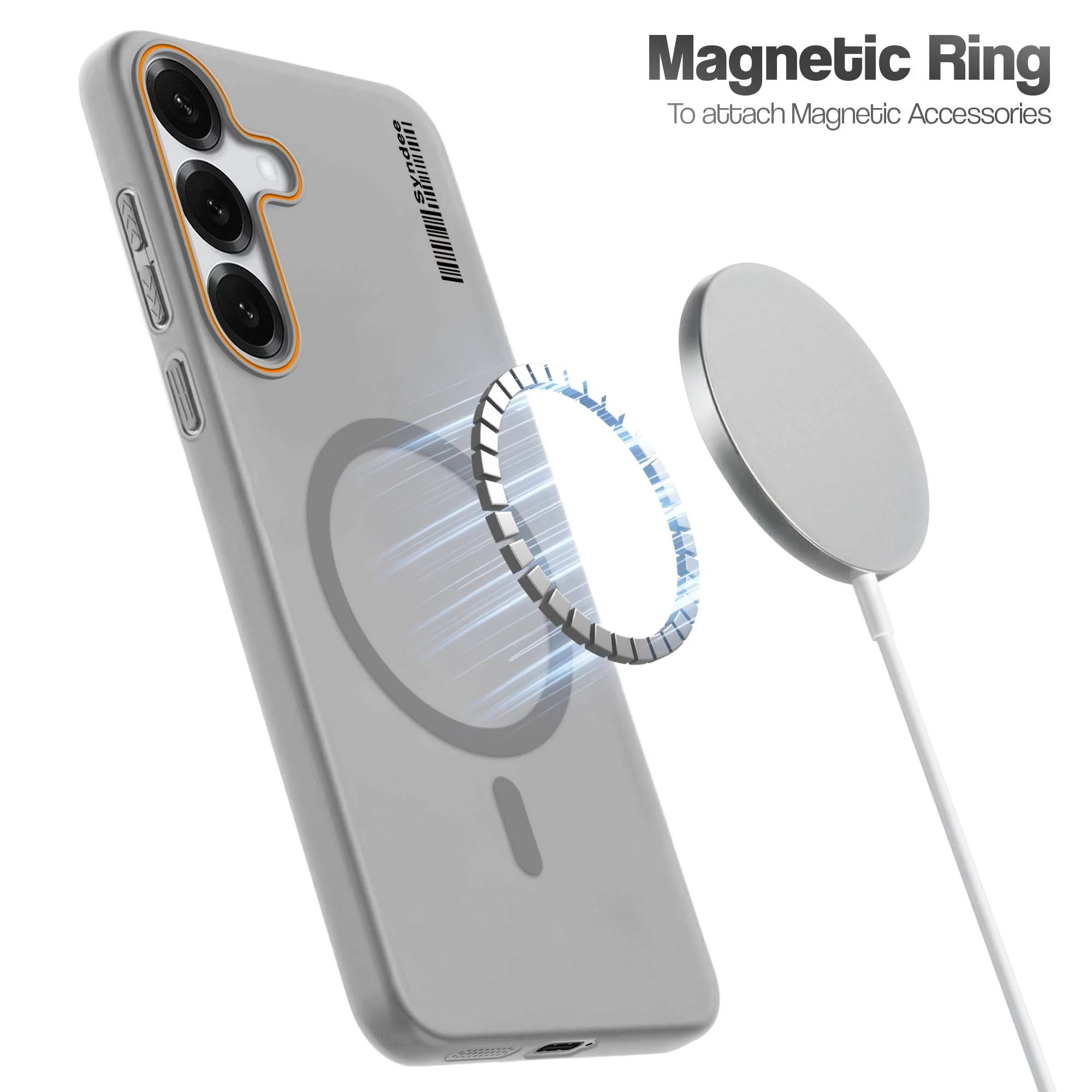 Colourful Frosted Matte Wireless Charging Support Back Cover Case for Samsung S25 5G With Raised Camera Protection - Image 3