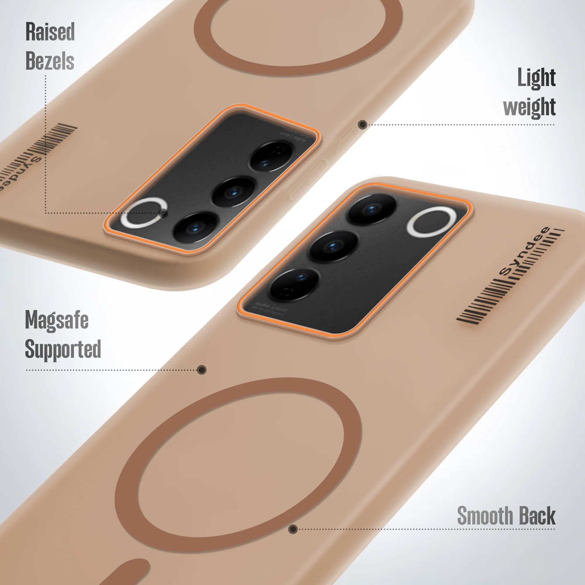 Colourful Frosted Matte With Raised Camera Protection Back Cover Case For Vivo V27 Pro 5G - Image 22