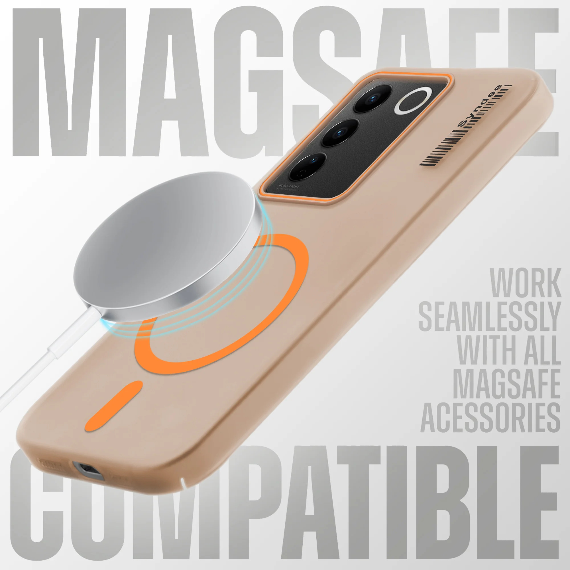 Colourful Frosted Matte With Raised Camera Protection Back Cover Case For Vivo V27 Pro 5G - Image 27