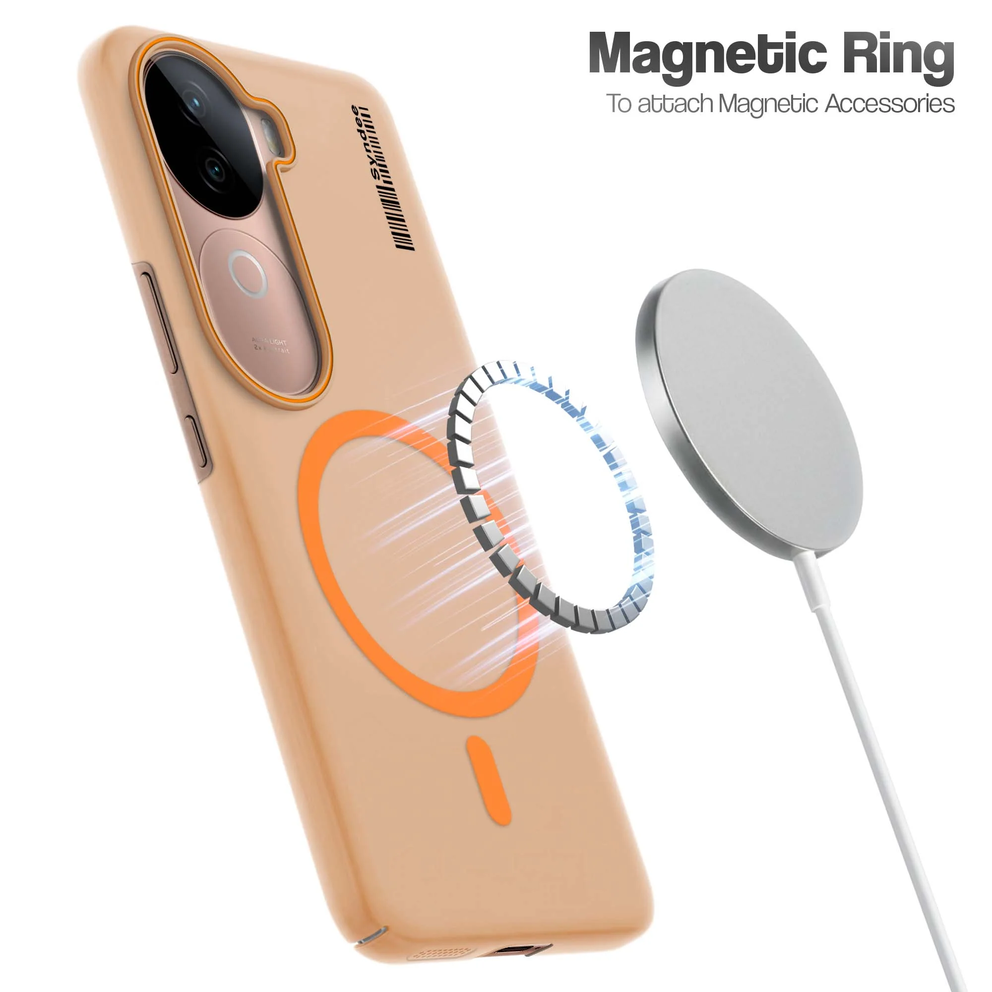 Colourful Frosted Matte With Raised Camera Protection Back Cover Case For Vivo V40e 5G - Image 3