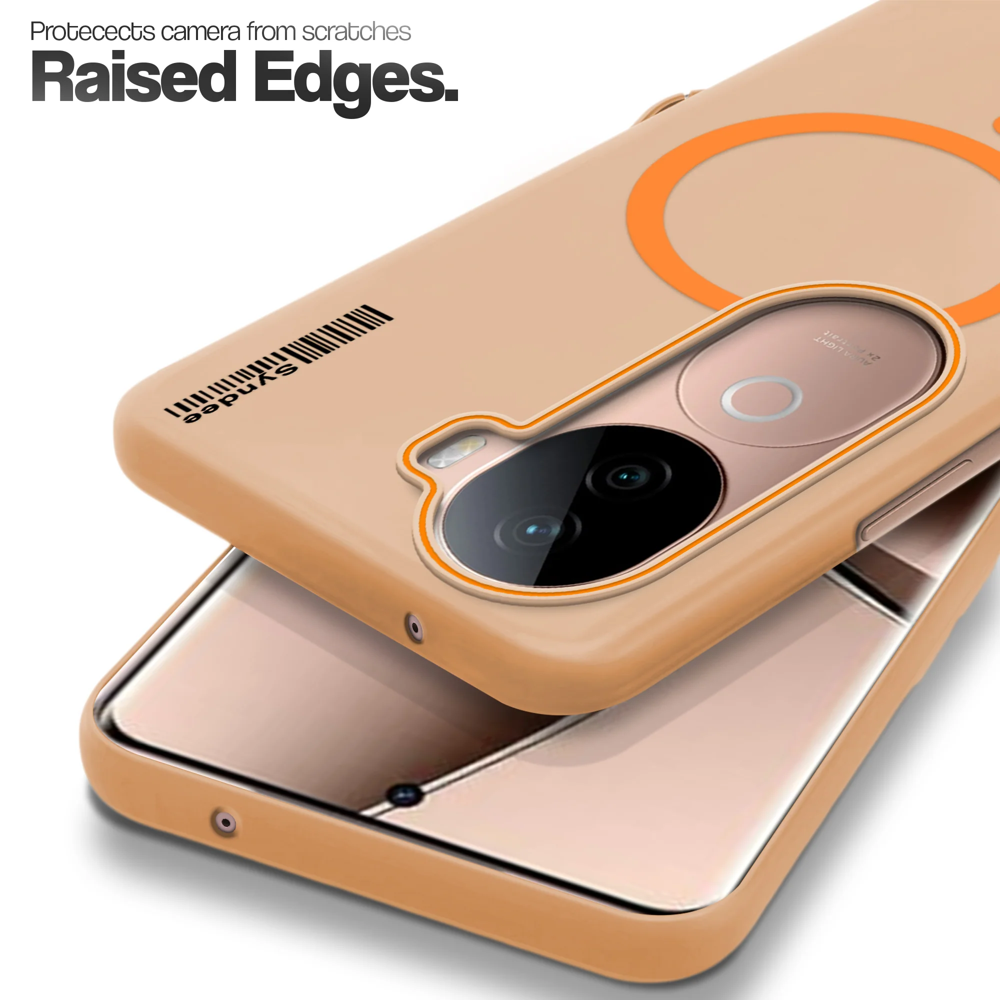 Colourful Frosted Matte With Raised Camera Protection Back Cover Case For Vivo V40e 5G - Image 4