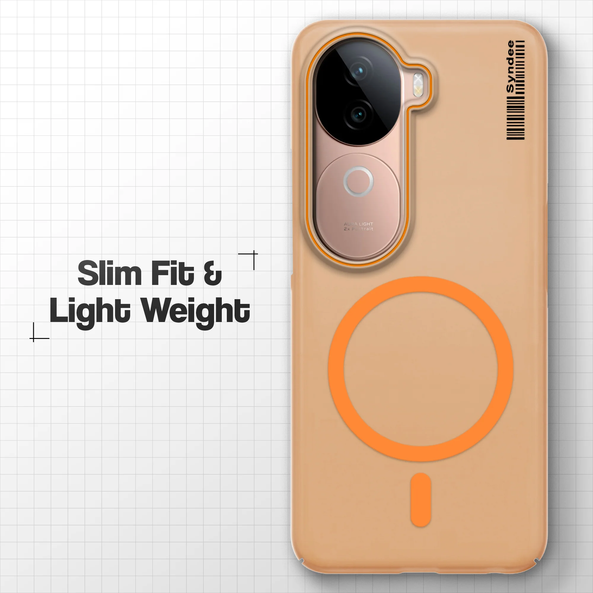 Colourful Frosted Matte With Raised Camera Protection Back Cover Case For Vivo V40e 5G - Image 6