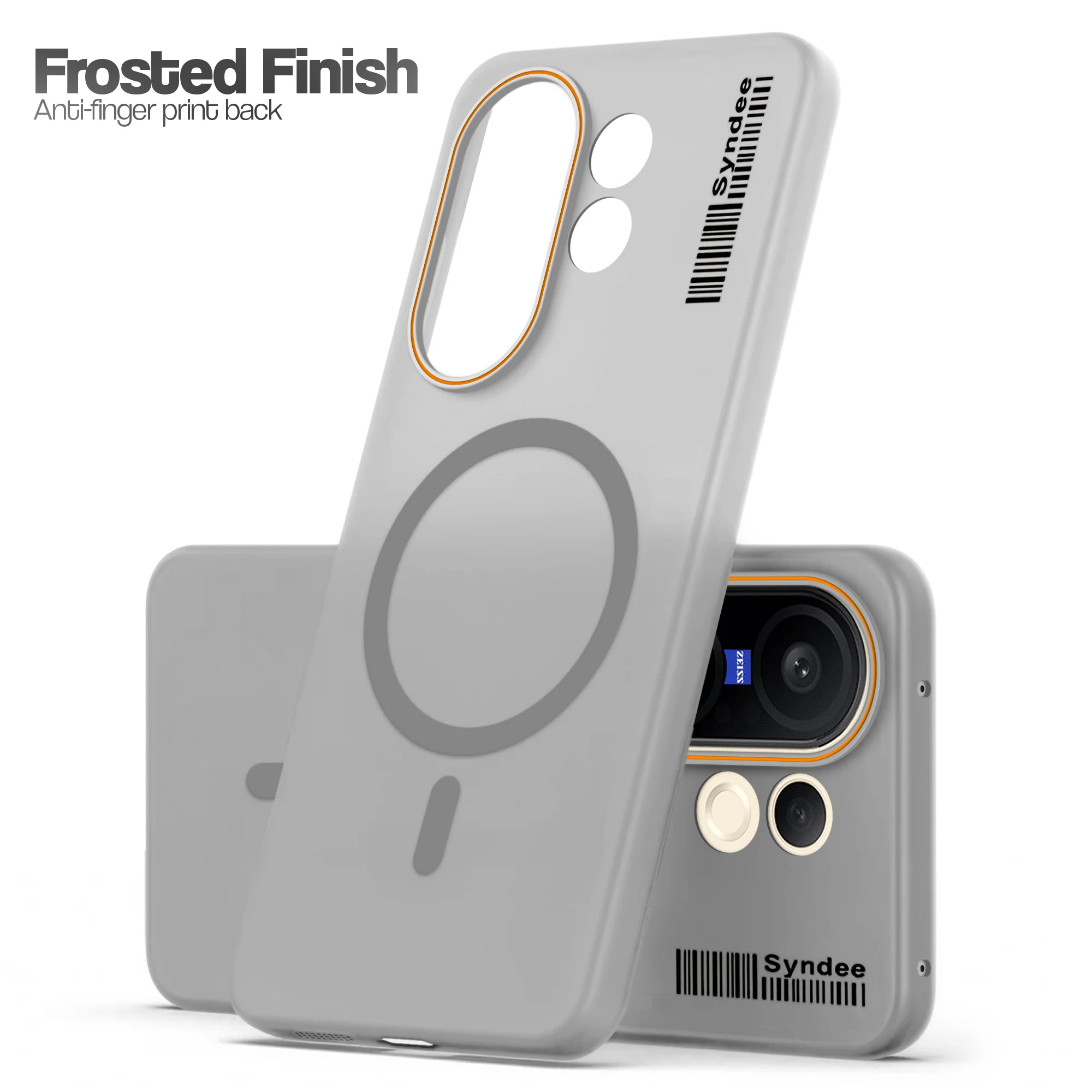 Colourful Frosted Matte Wireless Charging Support Back Cover Case for Vivo X200 FE 5G With Raised Camera Protection - Image 10