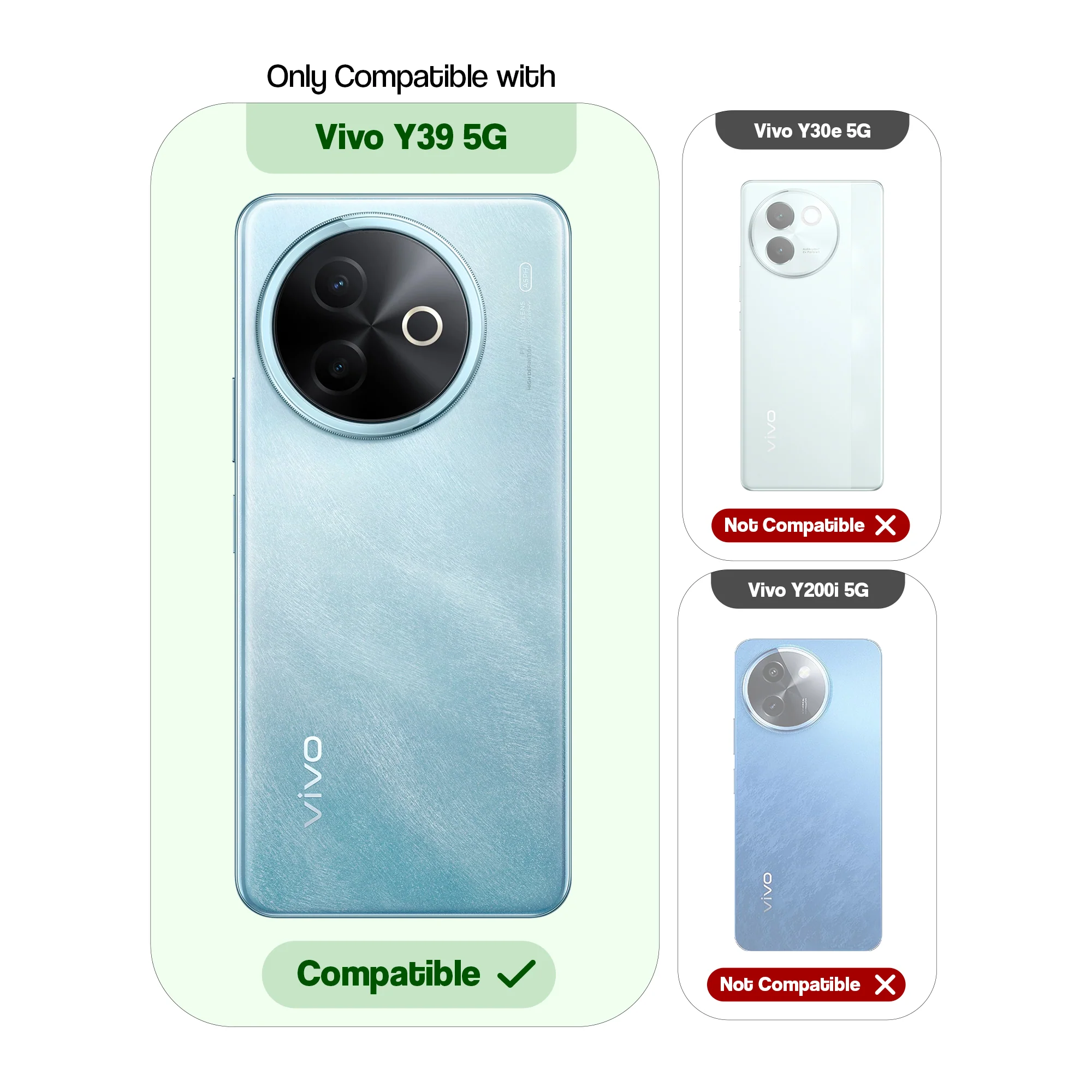 Colourful Frosted Matte With Raised Camera Protection Back Cover Case For Vivo Y39 5G - Image 2