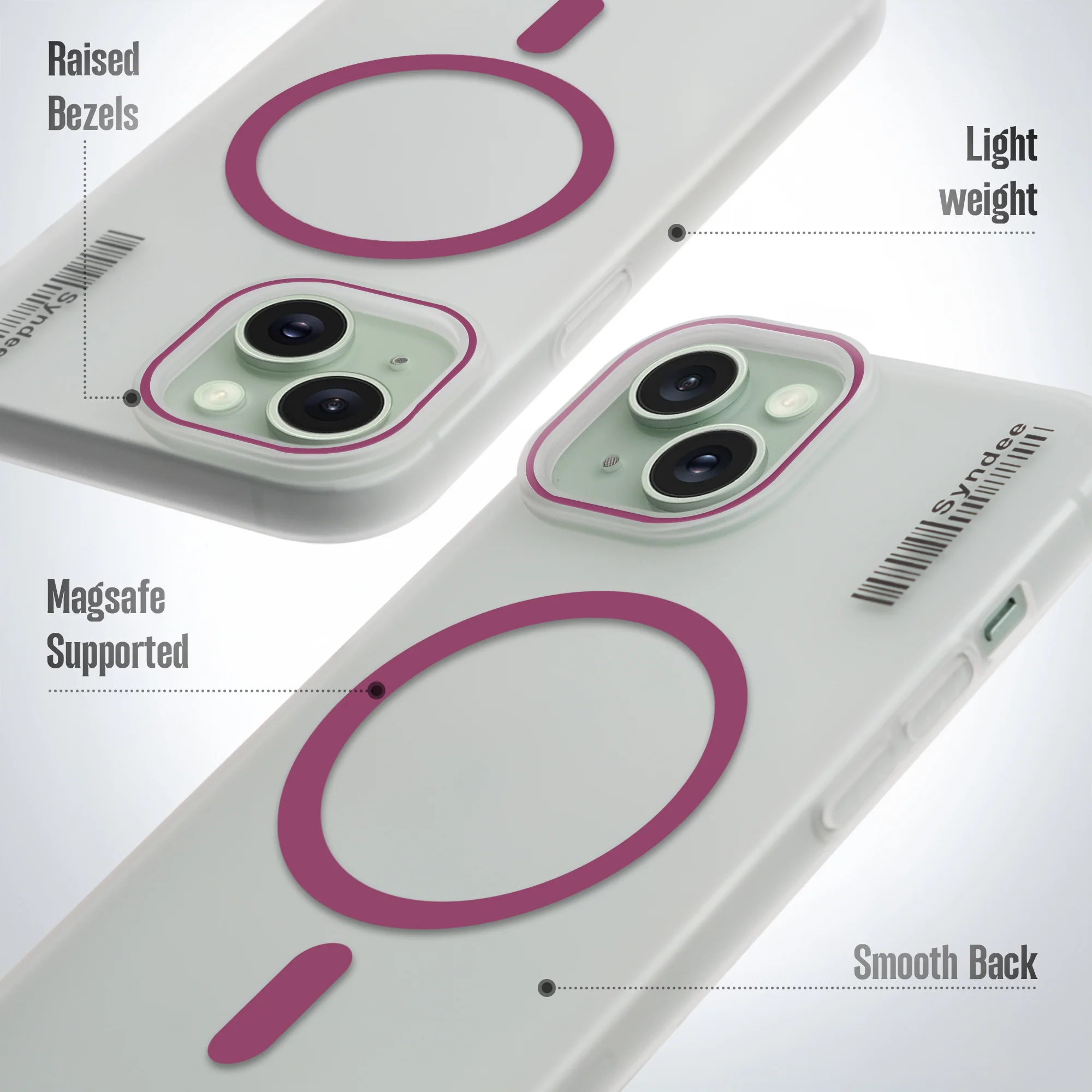 Frosted Sleek Matte Wireless Charging Support Back Cover Case For Apple iPhone 15 With Raised Camera Protection - Image 34