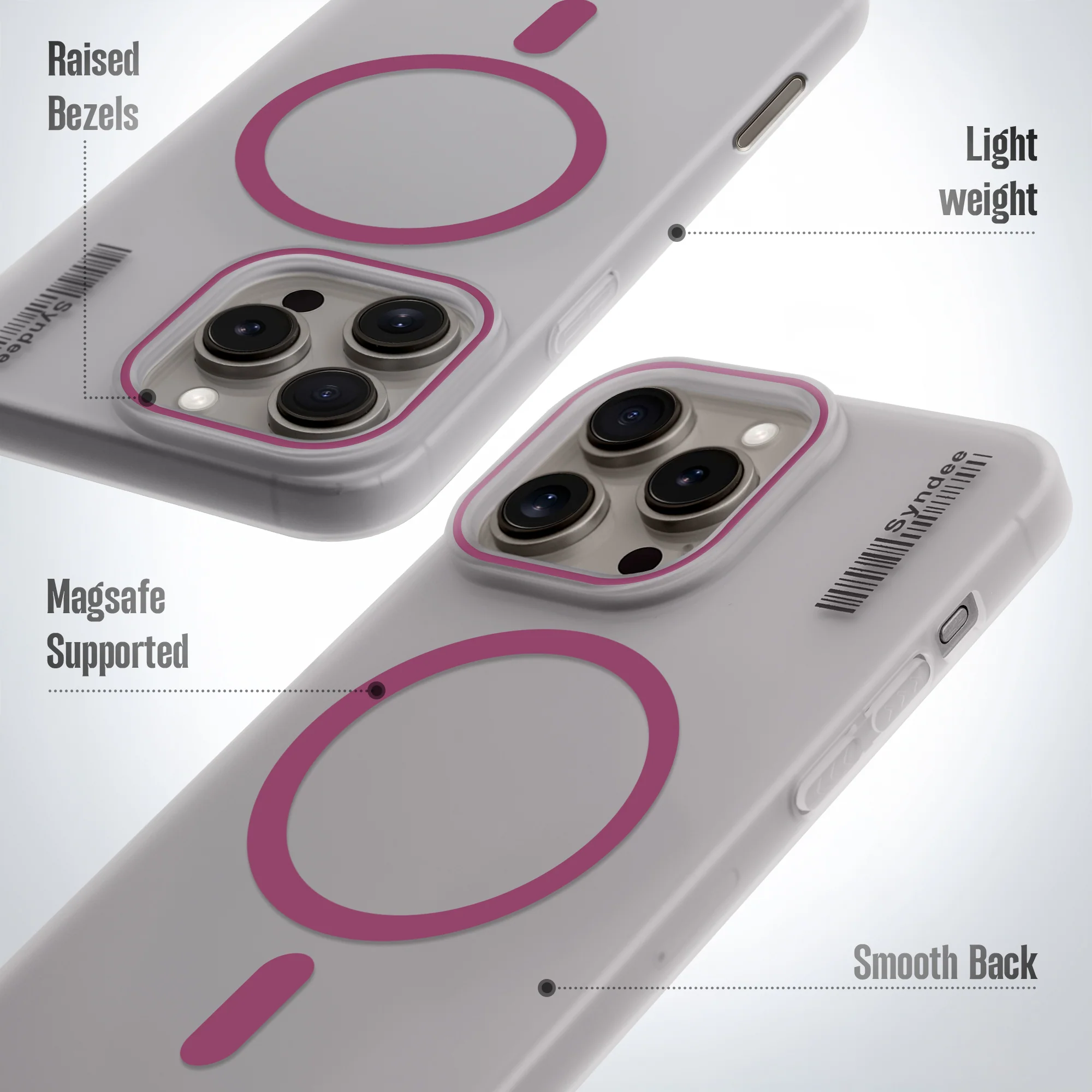 Frosted Sleek Matte Wireless Charging Support Back Cover Case For Apple iPhone 16 Pro Max With Raised Camera Protection - Image 34